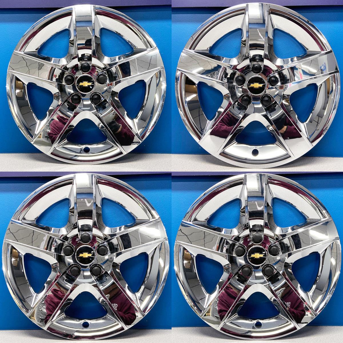 2008 2012 Chevrolet Malibu Lt 3277 17 Chrome Hubcaps Wheel Covers 9596921 Set Ebay