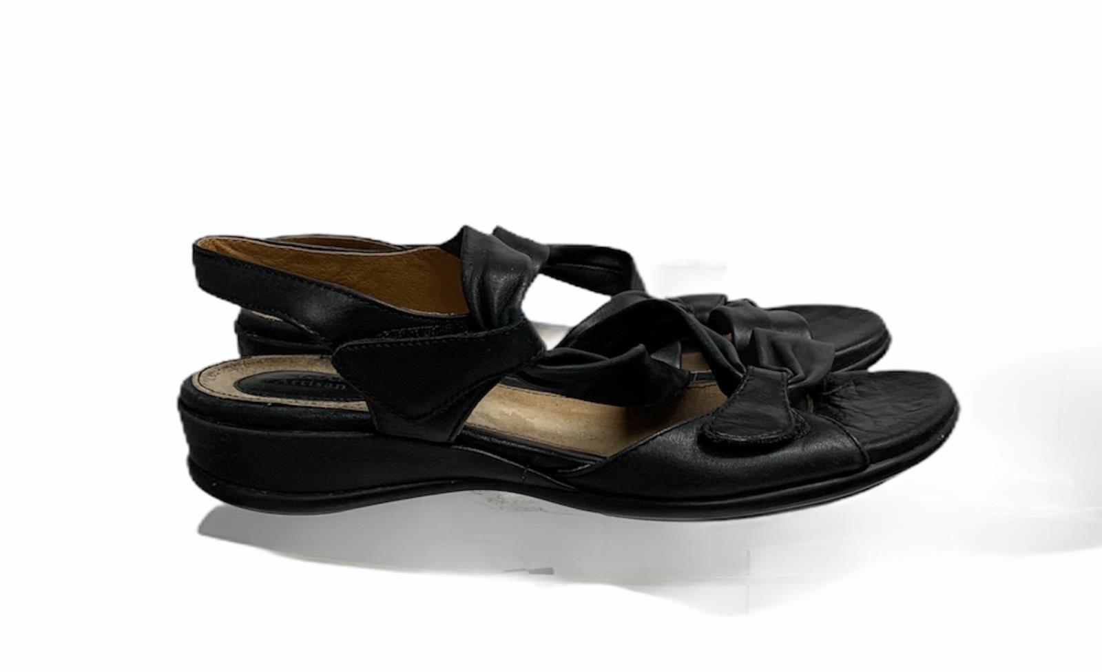 Clarks Artisan Lucena Twist Sandals Comfort Leather Ankle Strap Black Sz 9.5 M | eBay