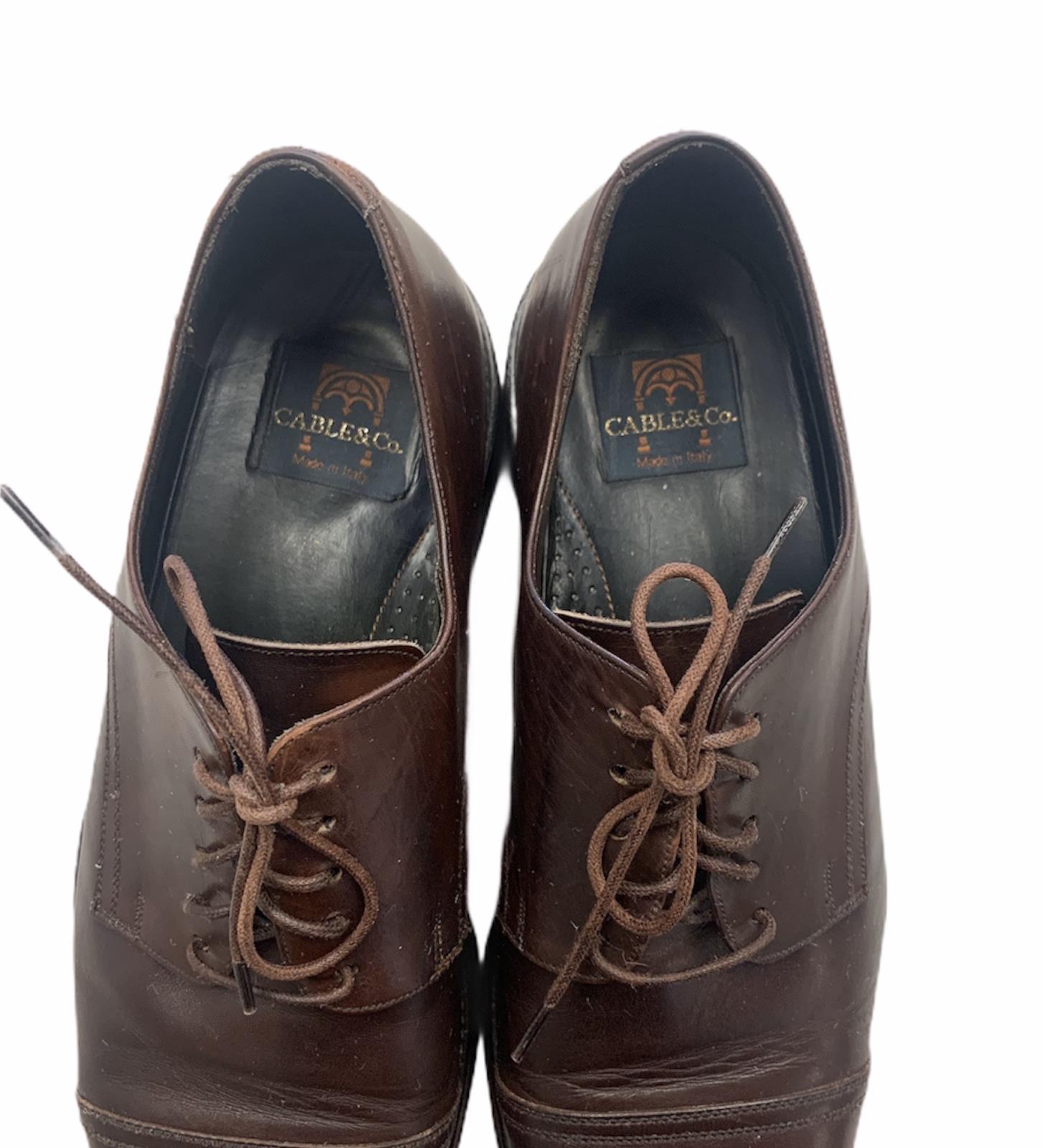 Cable & Co Oxfords Shoes Lace Up Leather Brown Size 10 D | eBay