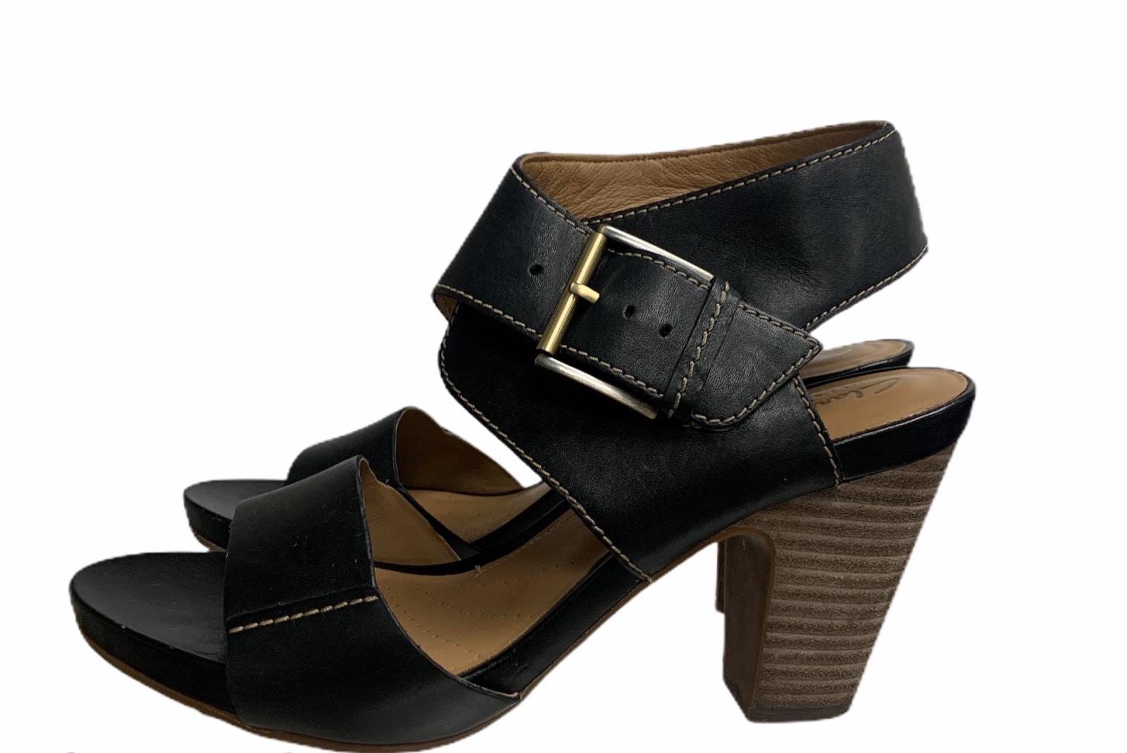 clarks block heels