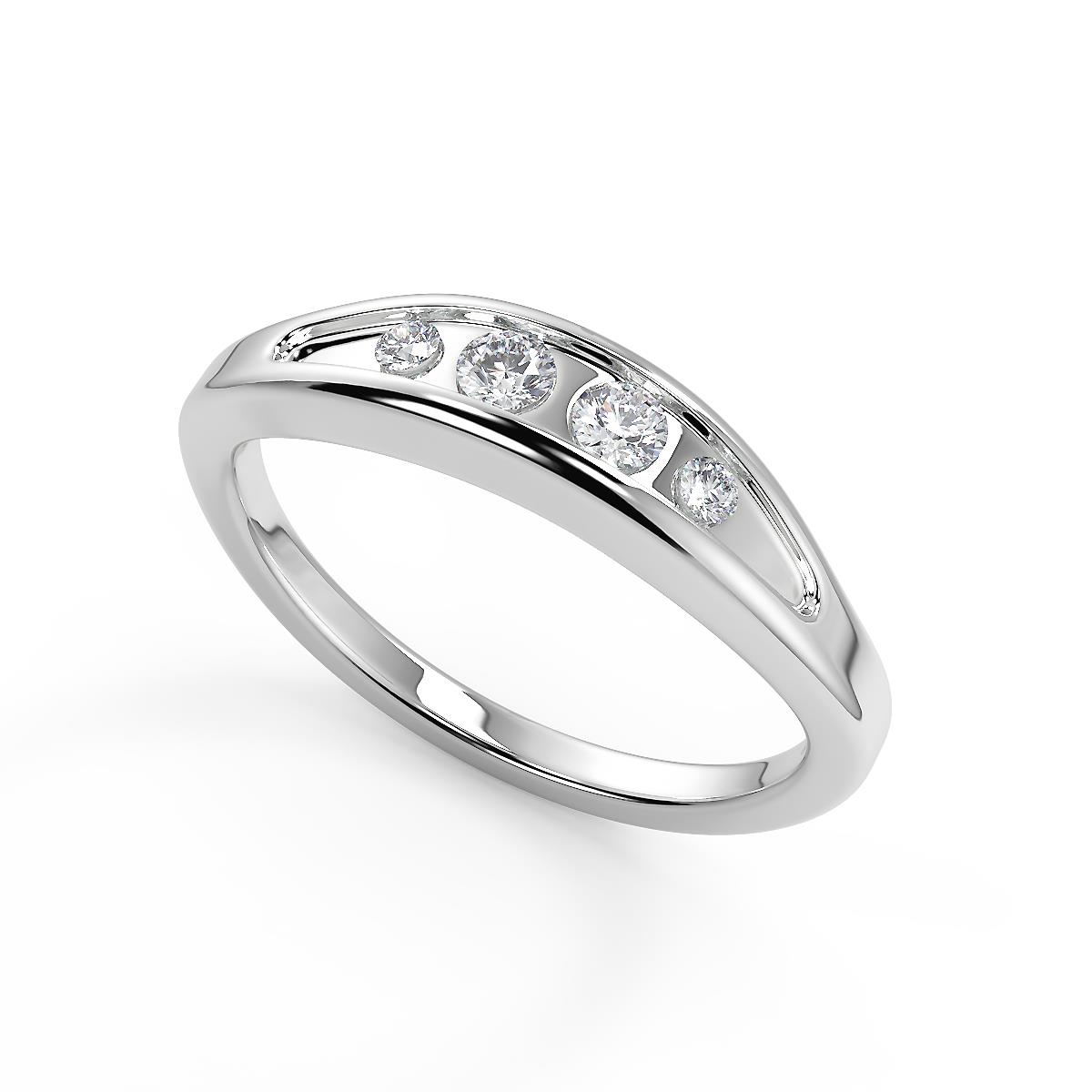 2.2 Ct Princess Cut Inset 4 Prong Diamond Engagement Ring Set VVS1 D