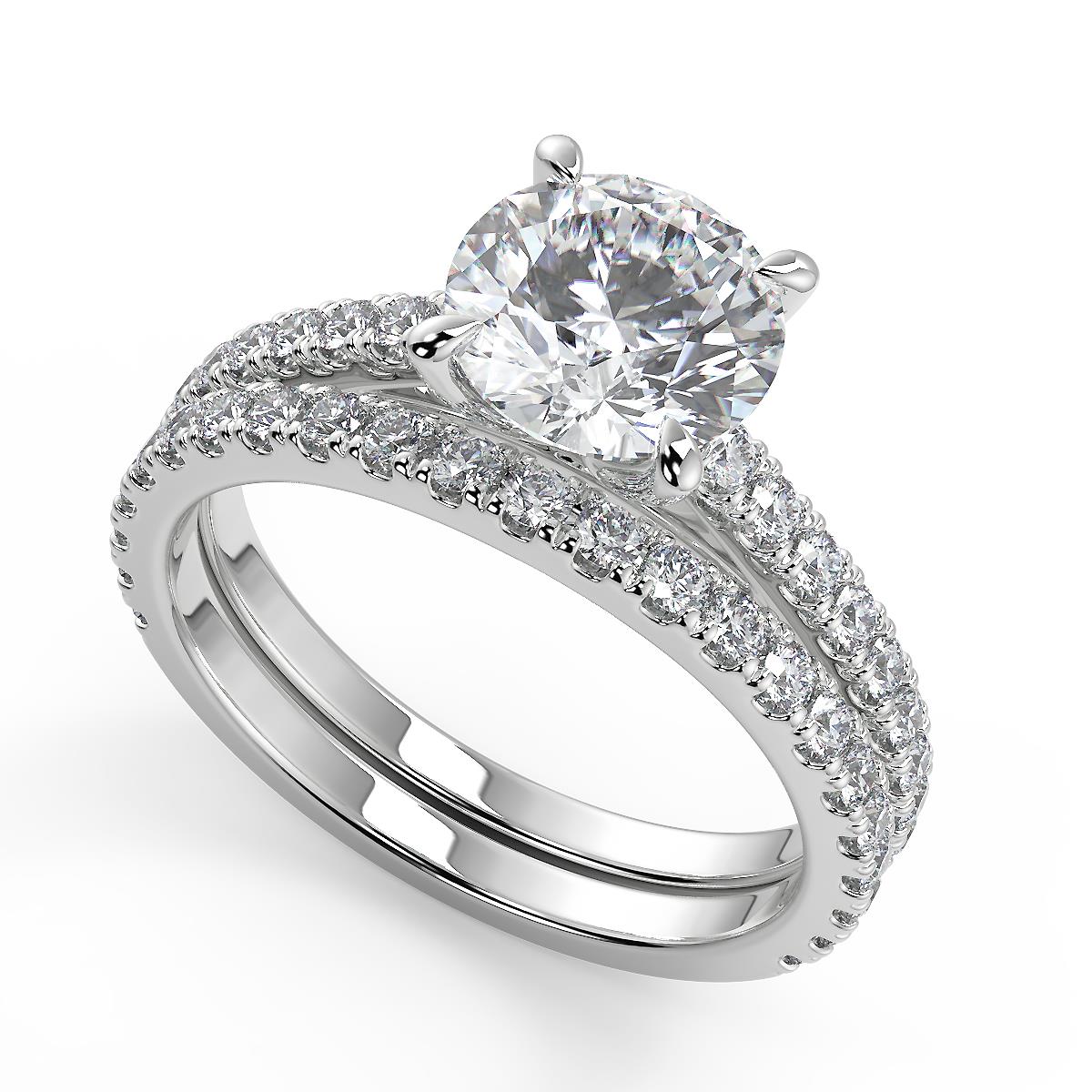 1.9 carat round diamond ring