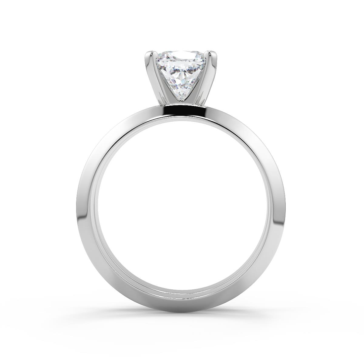 0.5 Ct Cushion Cut Knife Edge 4 Prong Diamond Engagement Ring I1 E