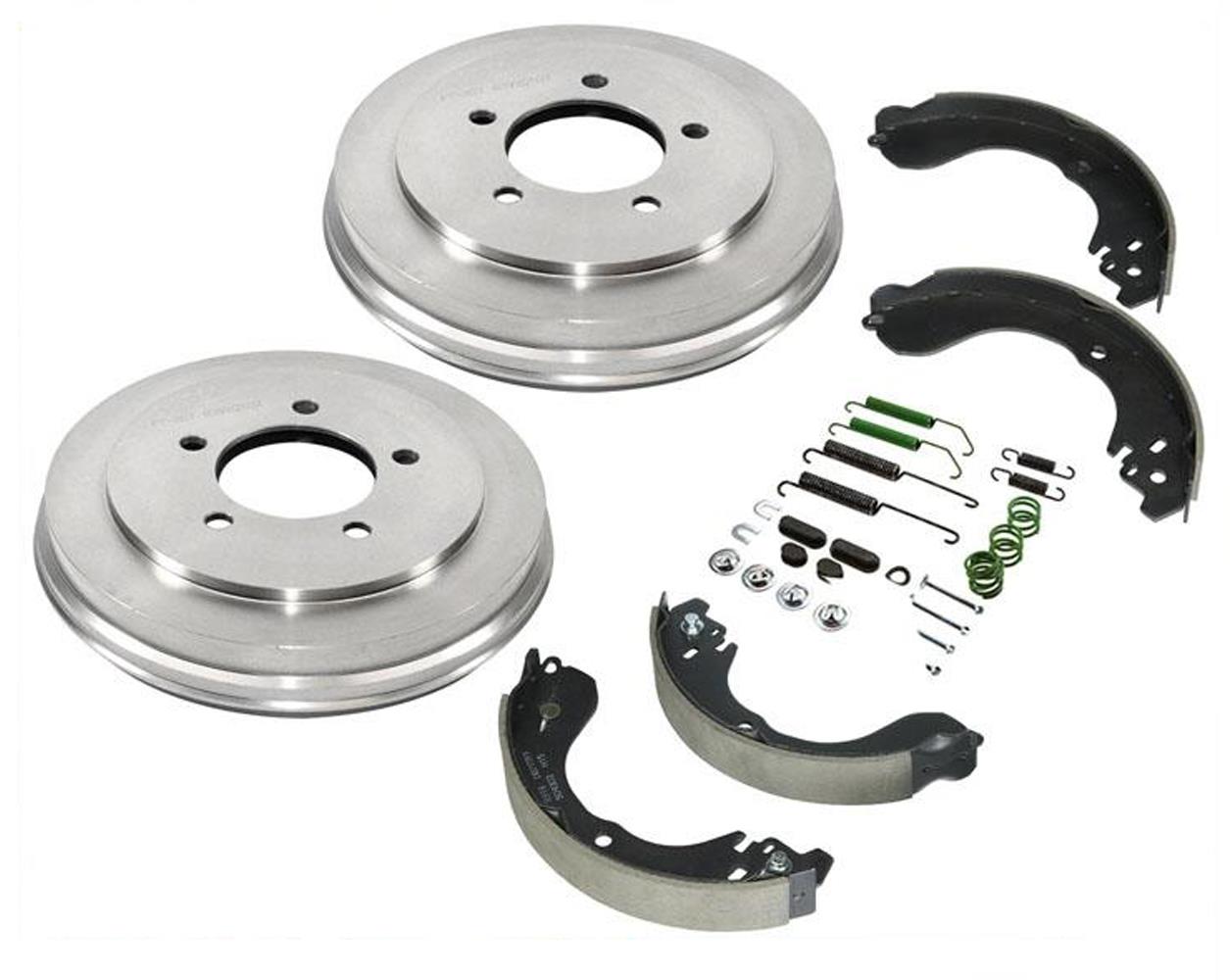 Rear Brake Drums Brake Shoes Spring Kit 4pc for Jeep Compass 20082016