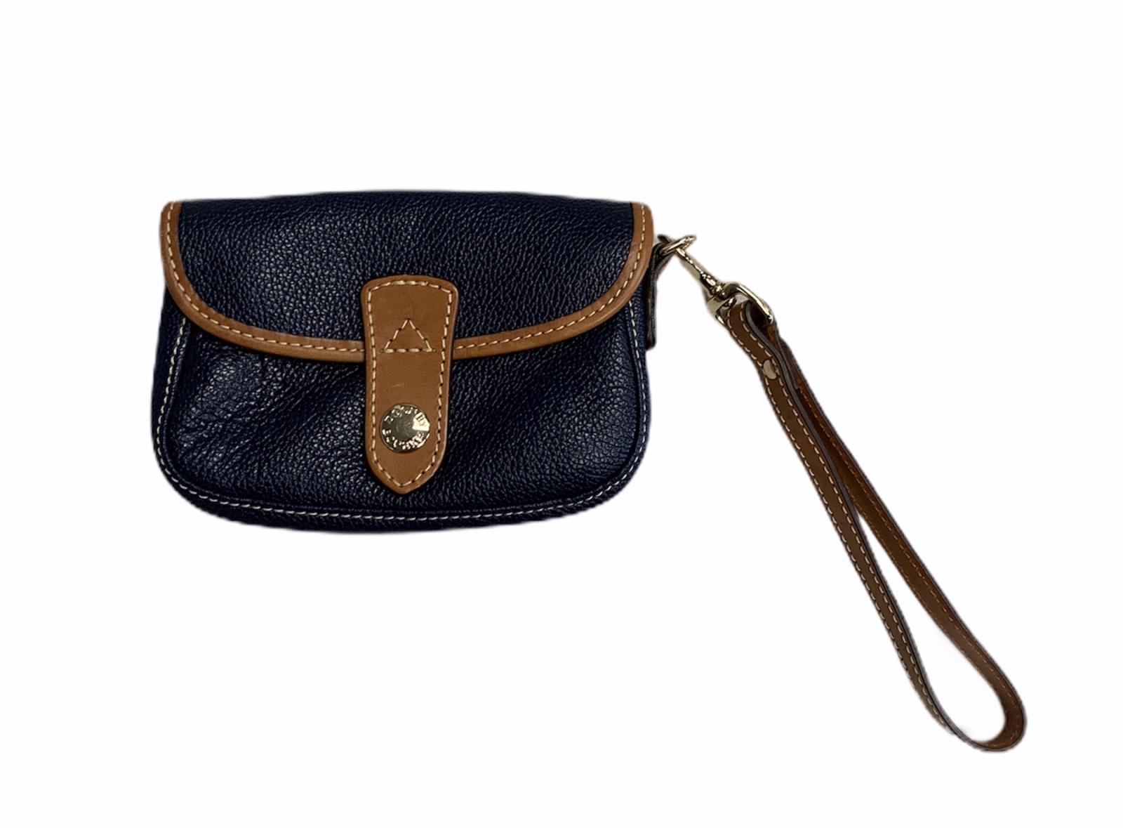 dooney and bourke navy and tan purse