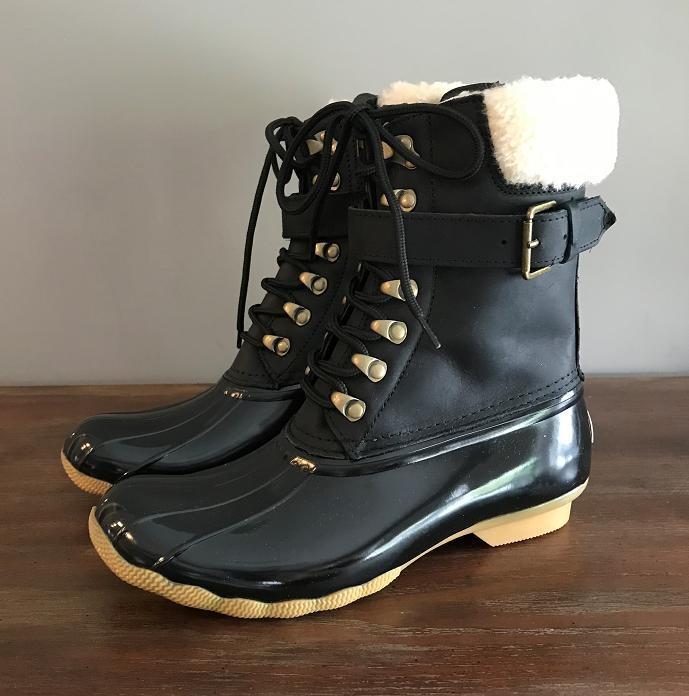 sperry shearwater buckle boots