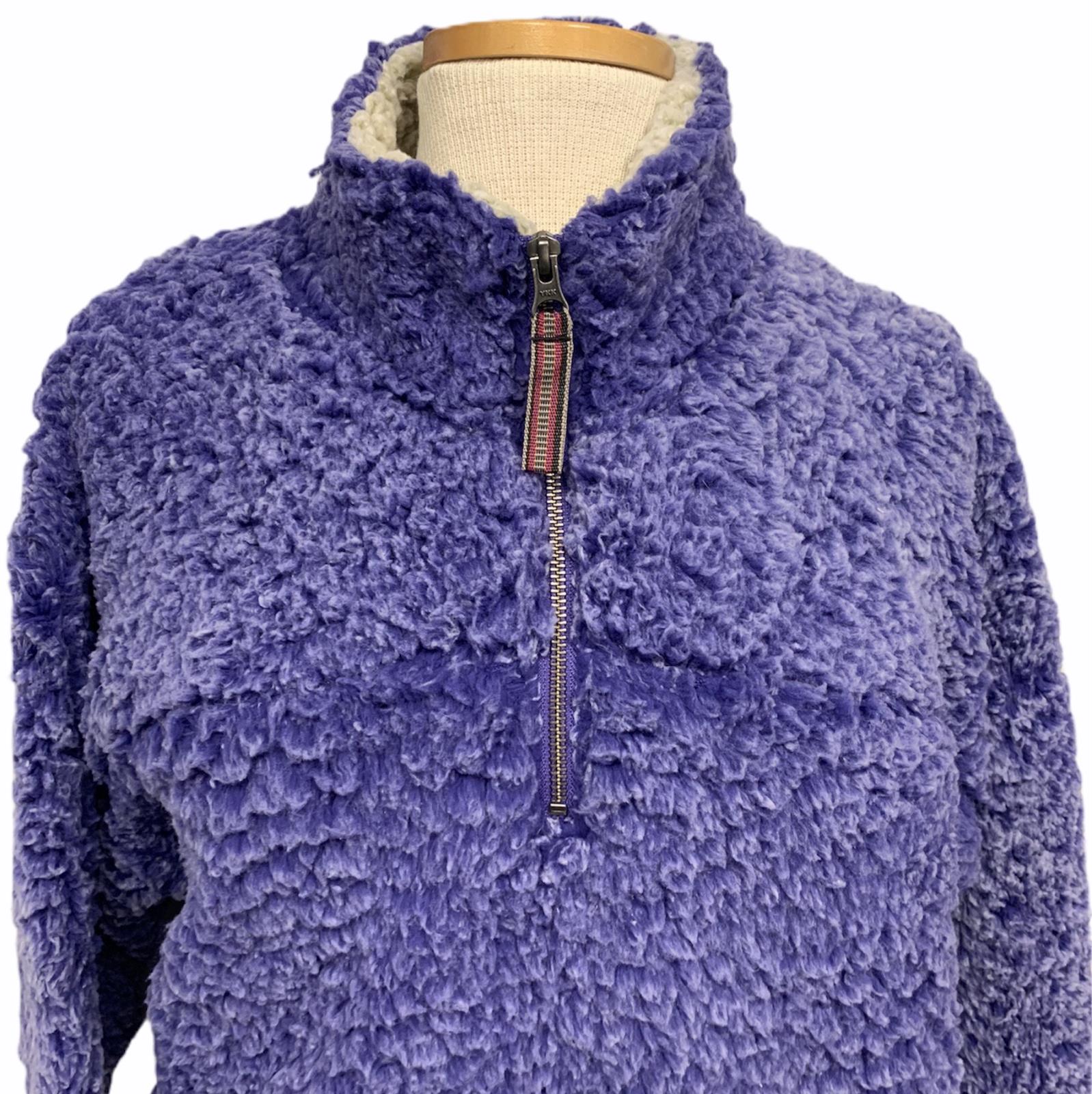 Live Oak Brand Quarter Zip Fleece Pullover Sherpa Quarter Zip Purple ...