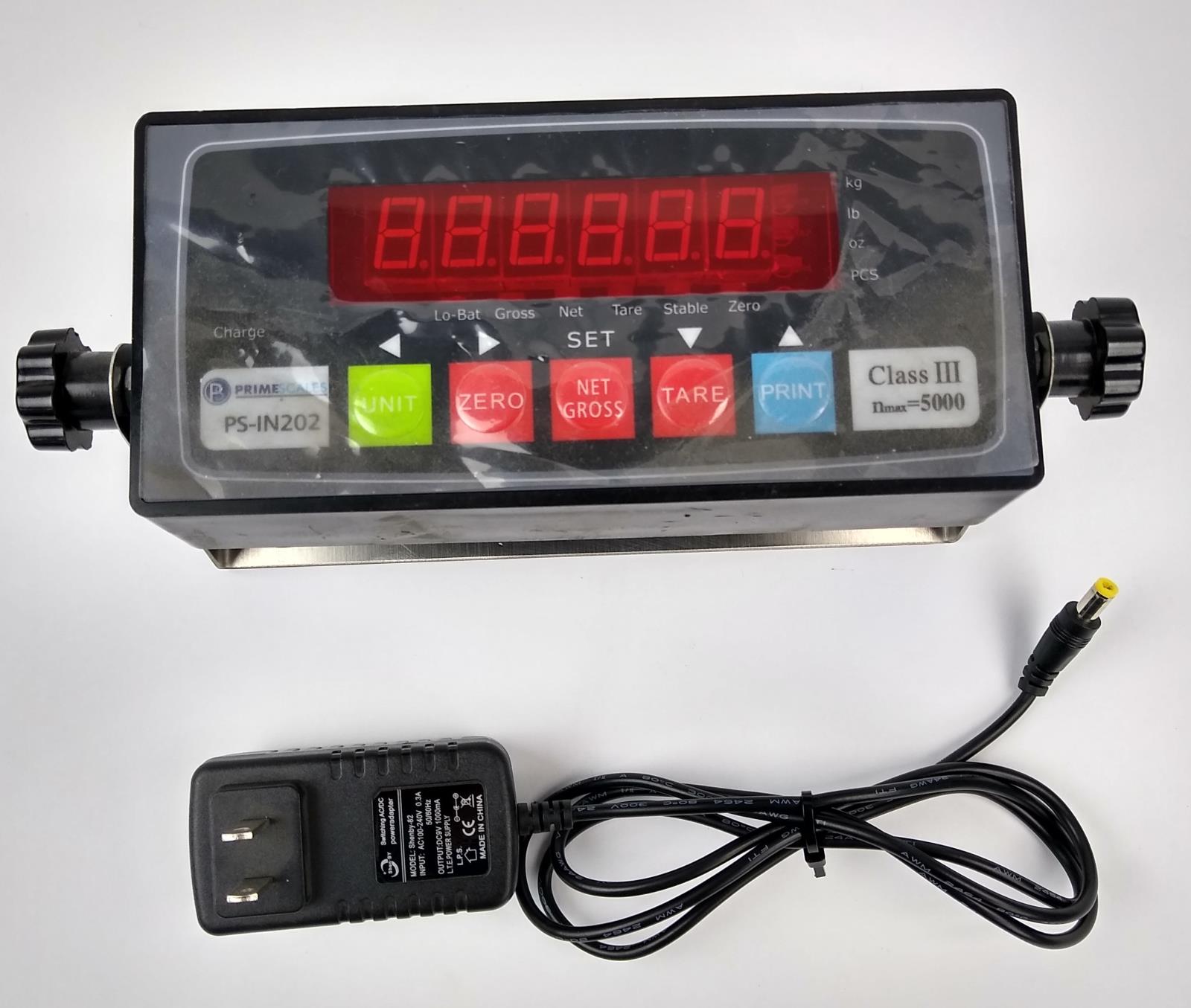 PS-IN202 Floor Scale Base Indicator W/ Power Supply - Tested Working | eBay