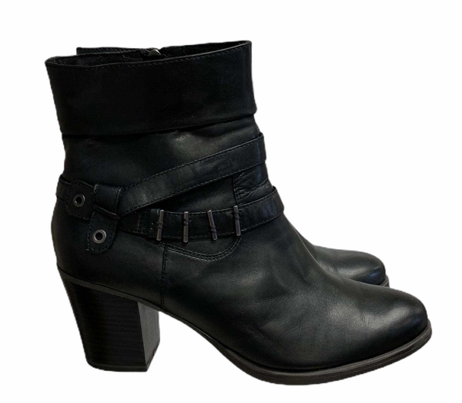 tamaris biker boots black