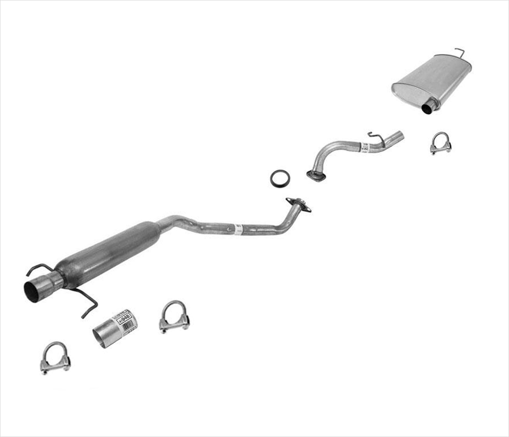 Extension Pipe Muffler Exhaust System for Toyota Corolla 2006 to 2008 1