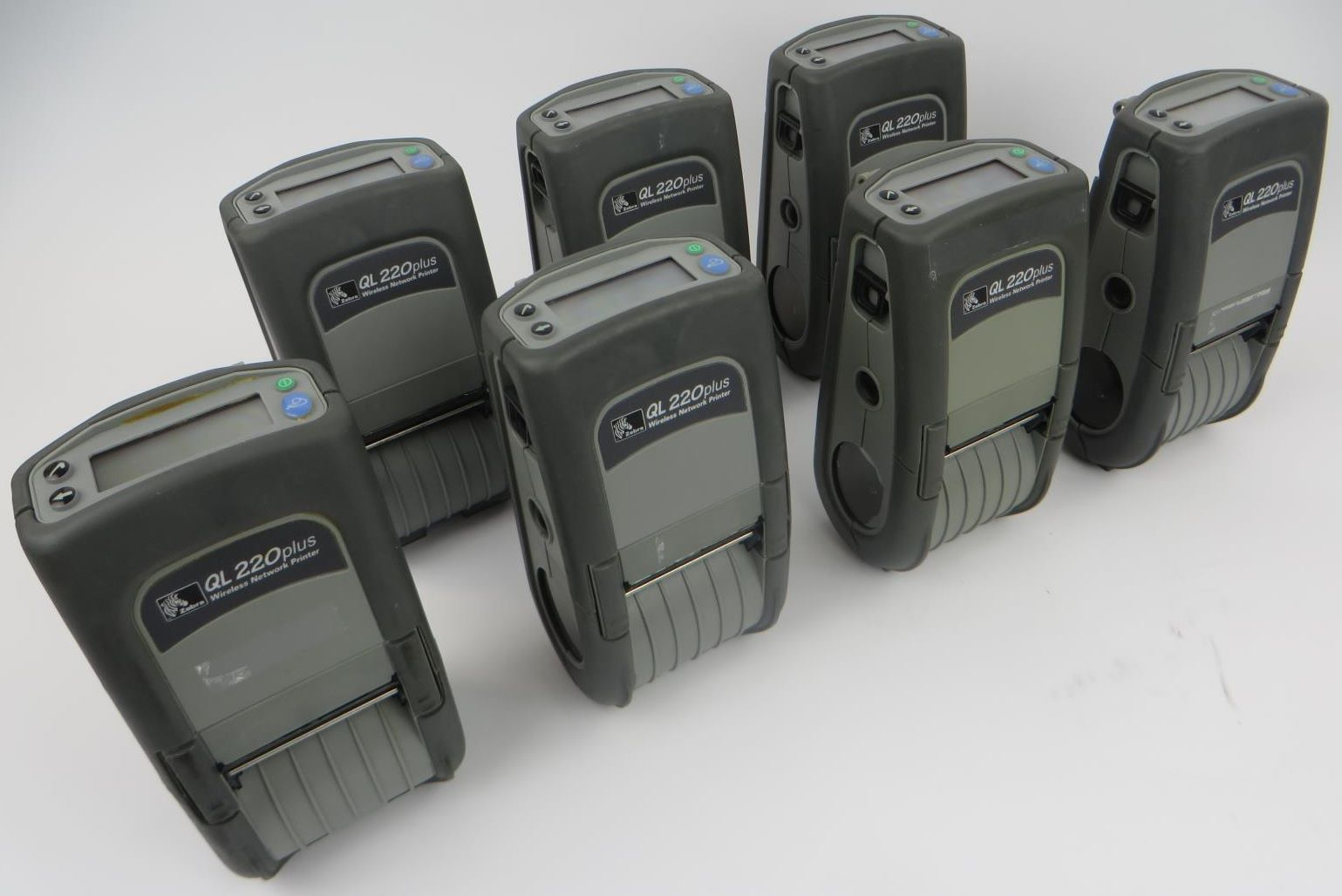 Lot Of 7 Zebra Ql 2 Plus Mobile Thermal Label Printers Q2d Luga0000 00 Ebay