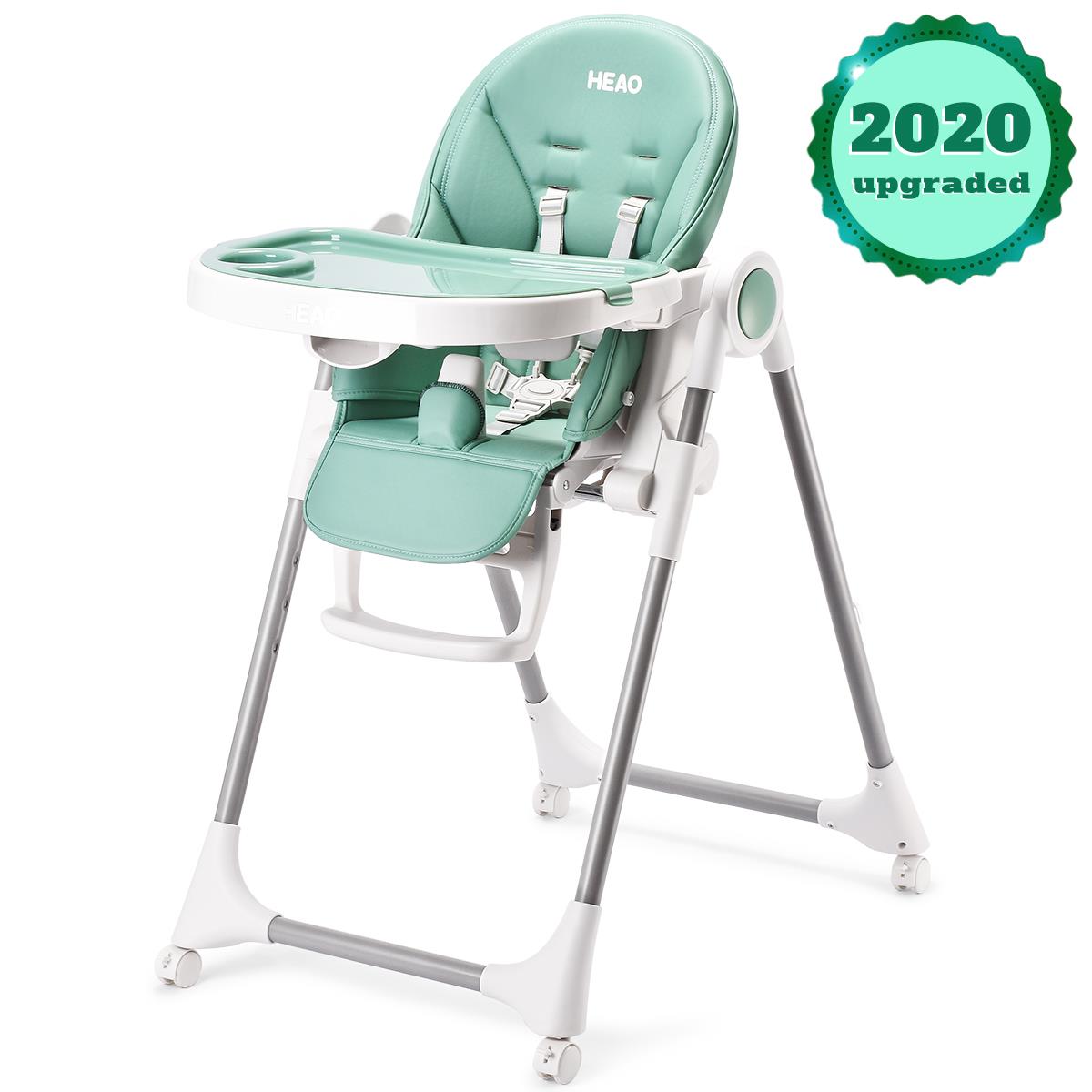 High Chair for Baby Adjustable Height with Safety Belt and Adjustable Tray Folding Baby Chair
