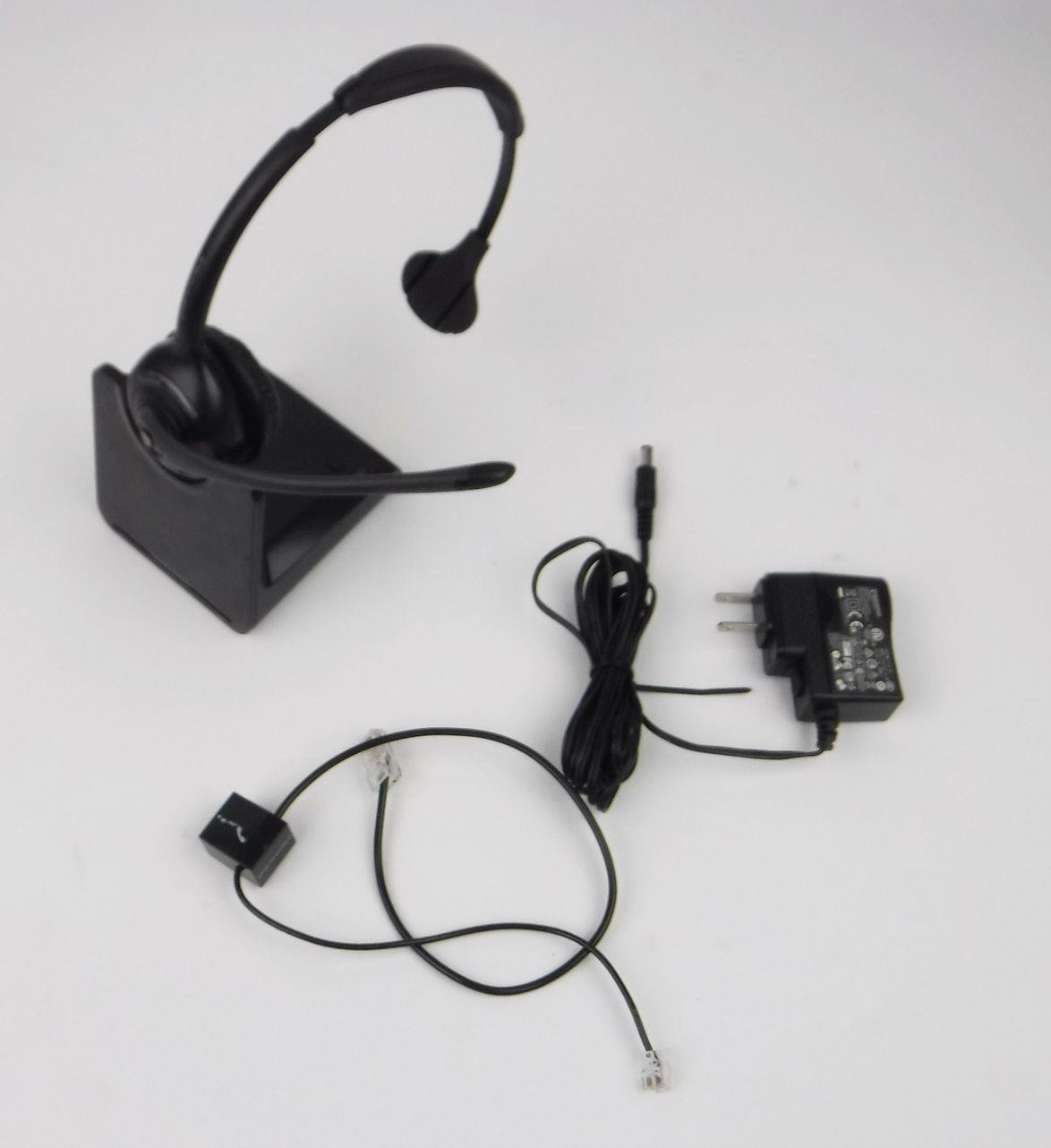 Plantronics CS500 XD Monoaural (Mono) On Ear Headset Wireless TESTED