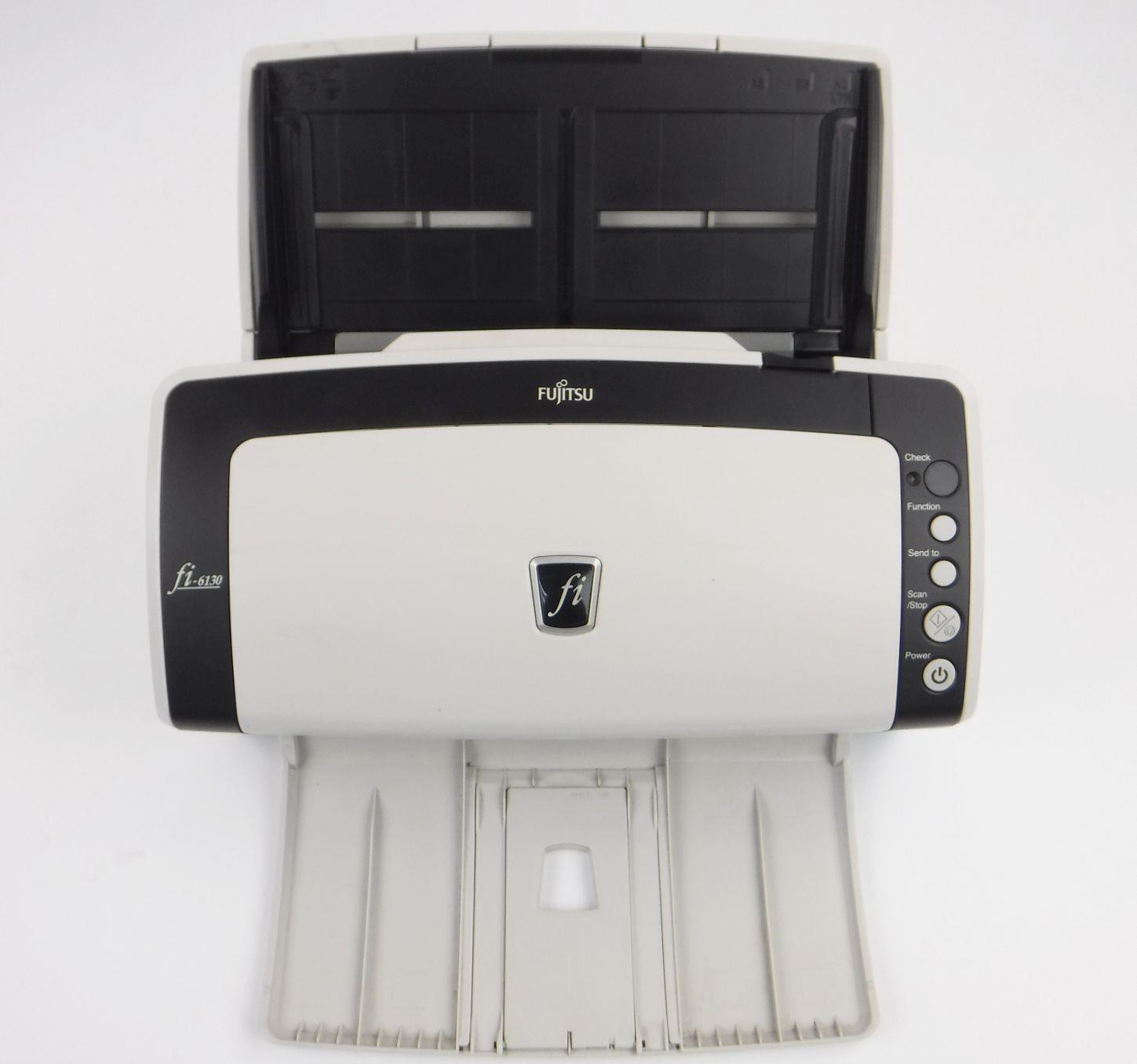 Fujitsu fi6130 Image Scanner Flatbed Scanner 85079 Page Count Tested