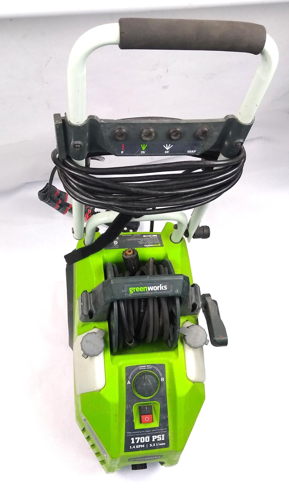 Greenworks 51012 1700PSI 13Amp 11.72MPa Pressure Washer w Hose Compact