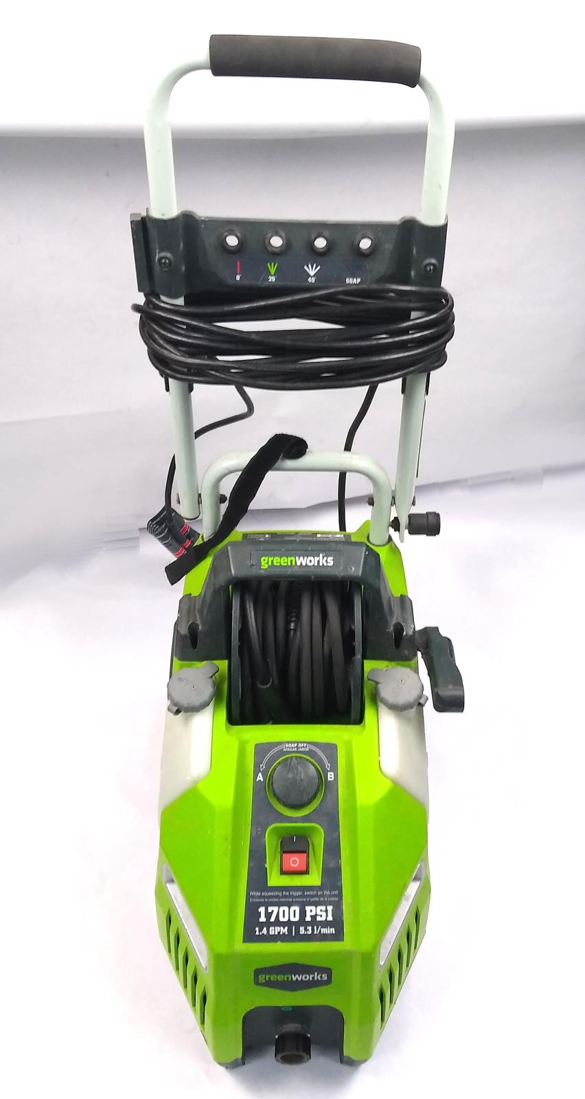 Greenworks 51012 1700PSI 13Amp 11.72MPa Pressure Washer w Hose Compact