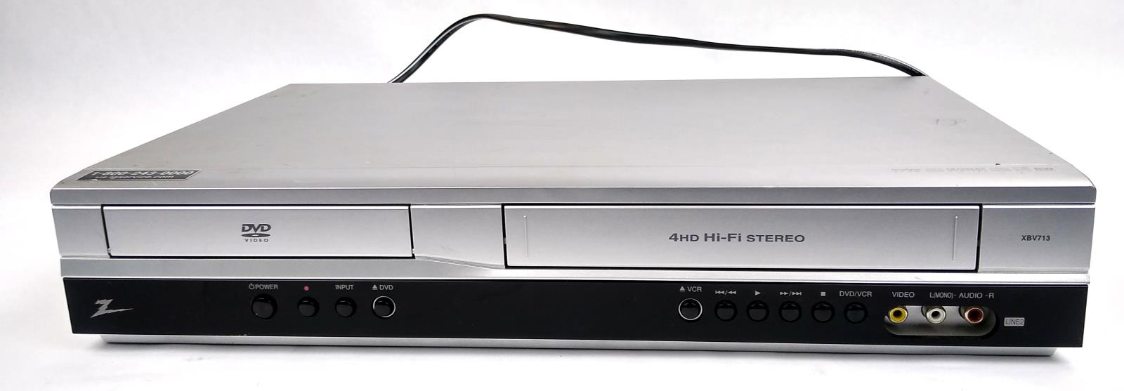 zenith xbv713 dvd vcr combo