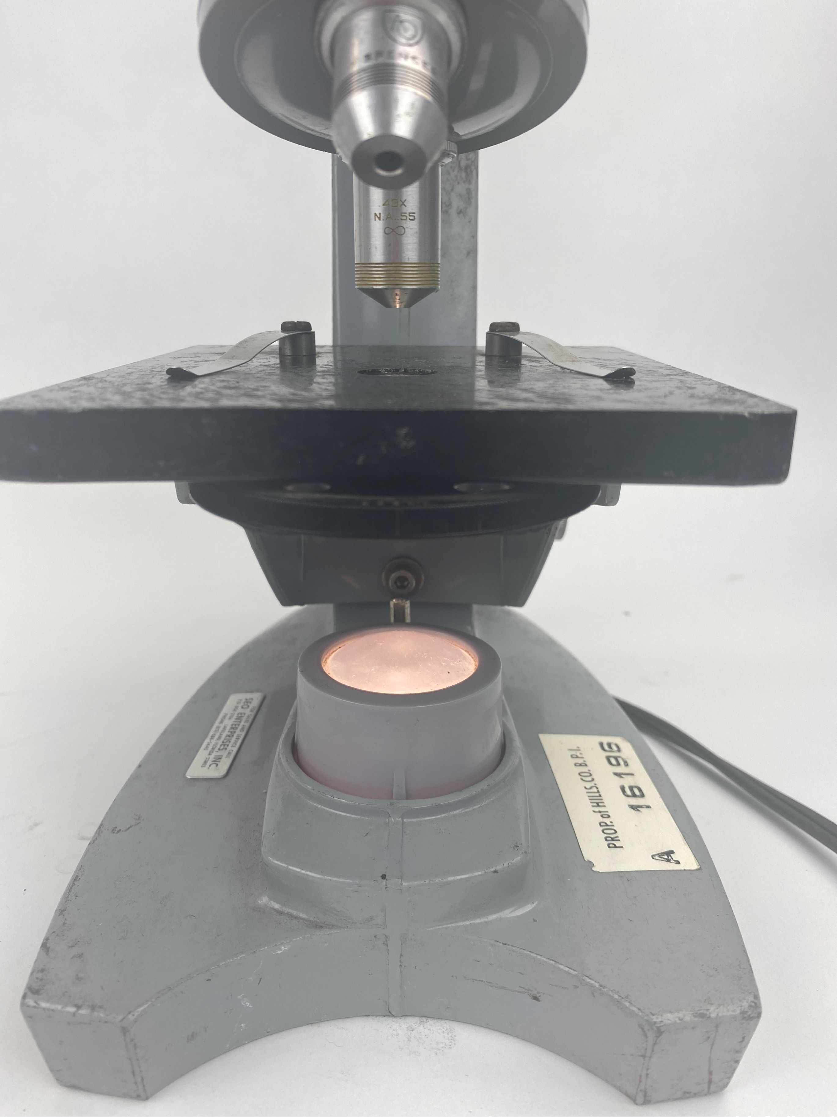 American Optical Company Spencer Series 60 - Monocular Microscope