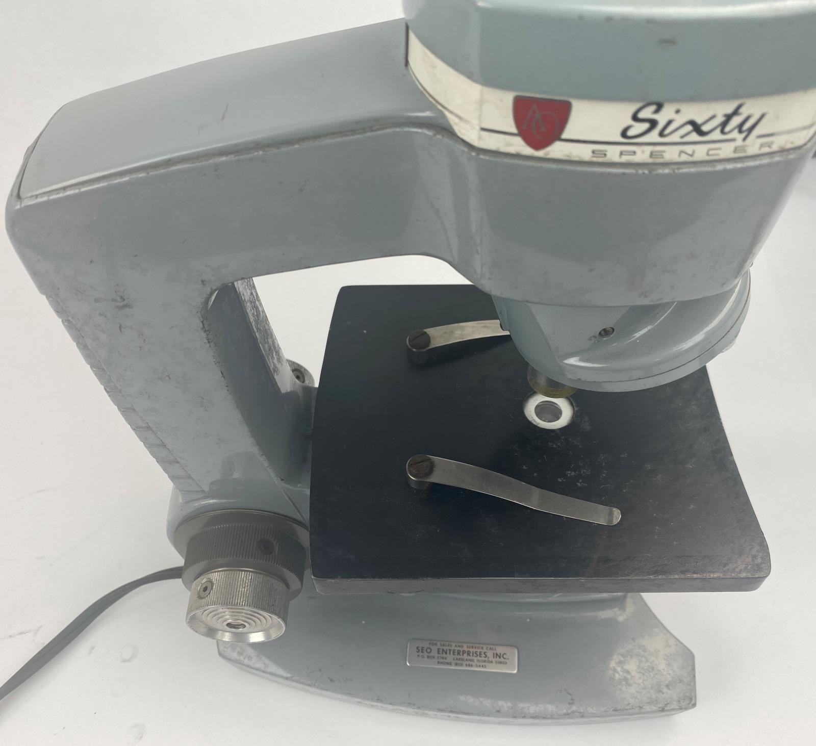 American Optical Company Spencer Series 60 - Monocular Microscope