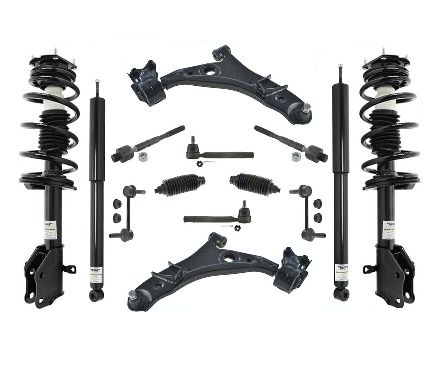 Front Struts Rear Shocks Control Arms 14 Pcs Kit For 1114 Ford Edge eBay