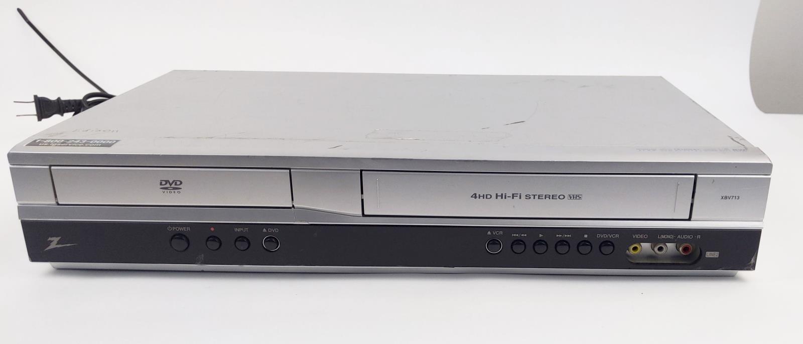 zenith xbv713 dvd vcr combo