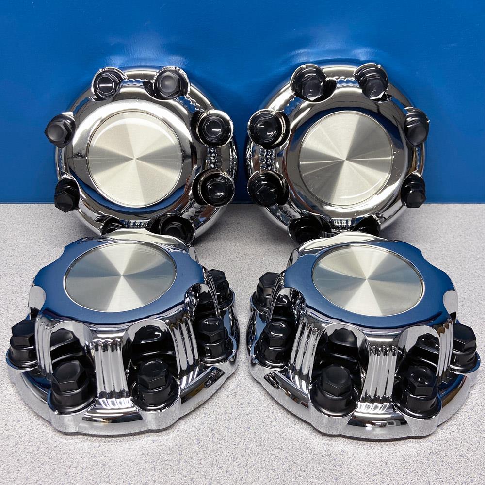 Chevrolet & GMC 8 Lug Chrome Center Caps Fits 16" / 17" Wheel Rim NEW