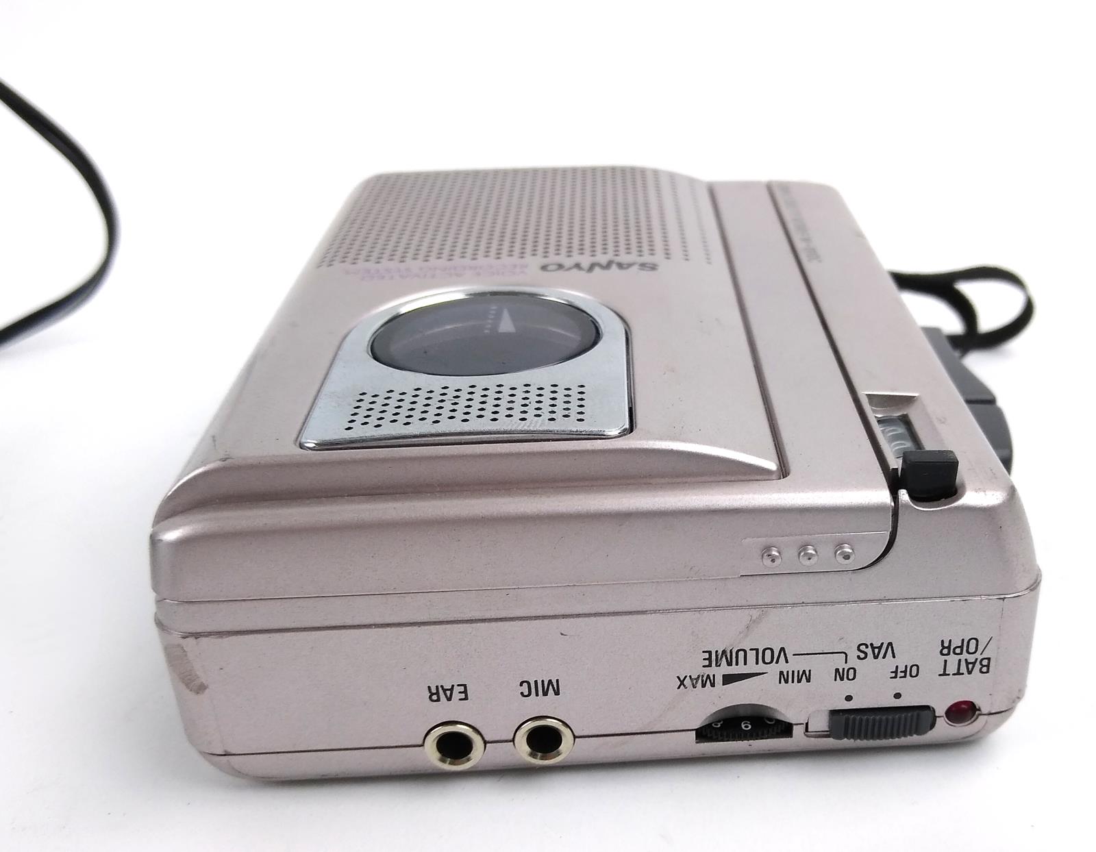 Vintage Sanyo M1110C Cassette Voice Activated Tape Recorder w/ Power