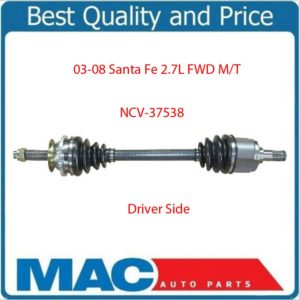 CV Shaft Complete Assembly Axle for 20032008 Hyundai Santa Fe 2.7L FWD