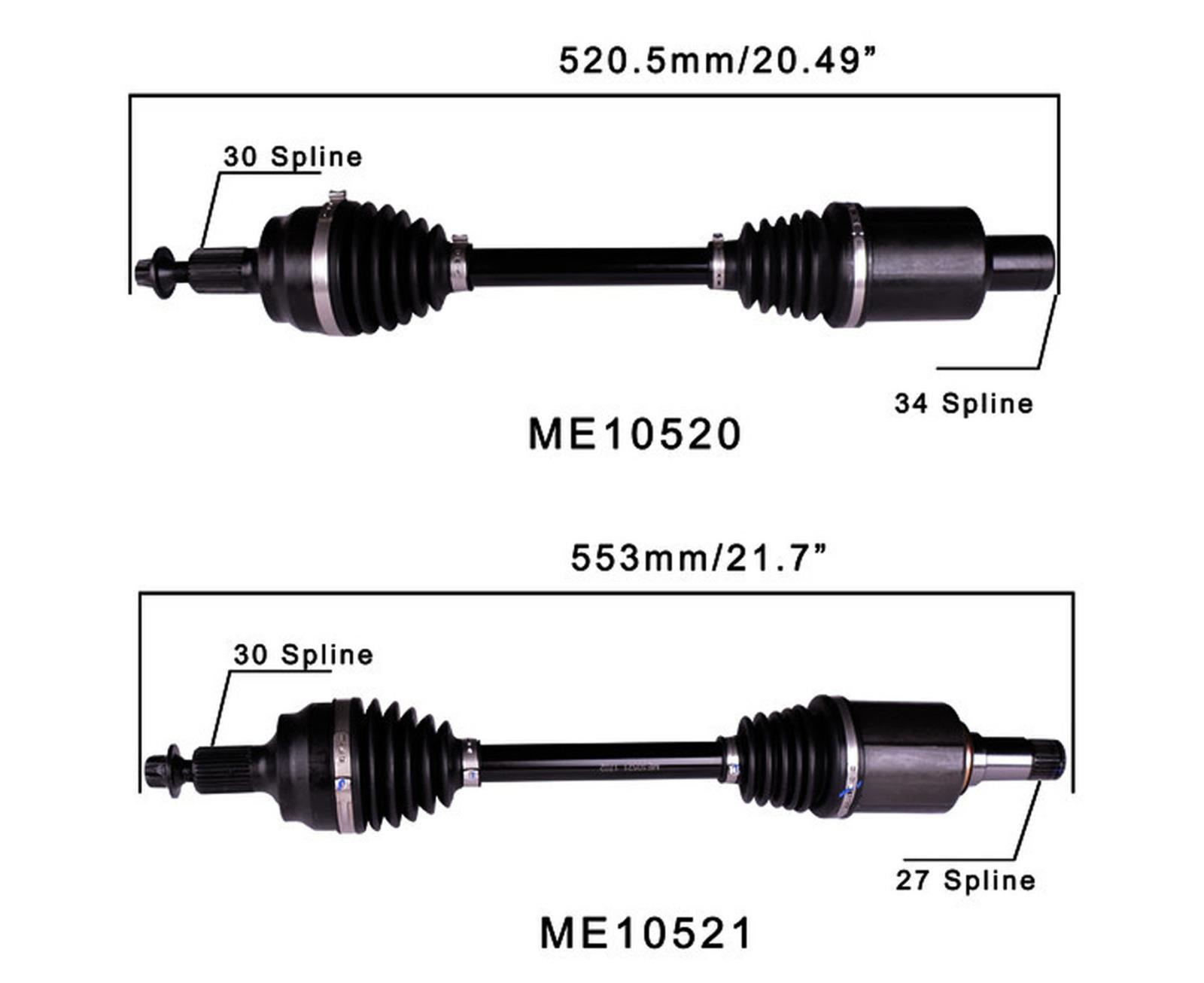 Front Left & Right CV Drive Axle 0818 MercedesBenz C300 4Matic All