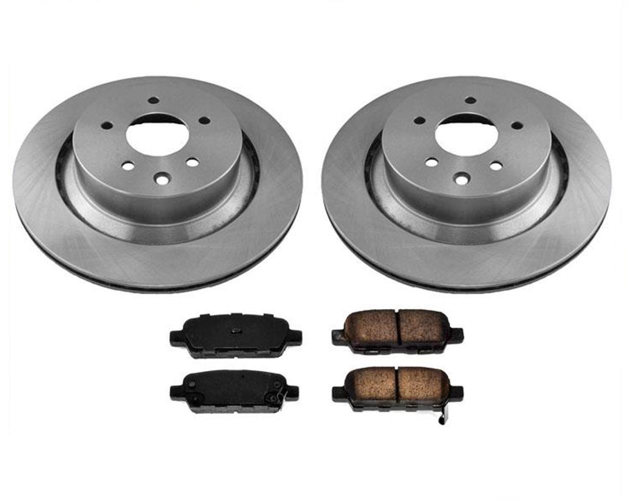 Rear 330mm Disc Brake Rotors & Brake Pads for Infiniti Q60 1415 330MM