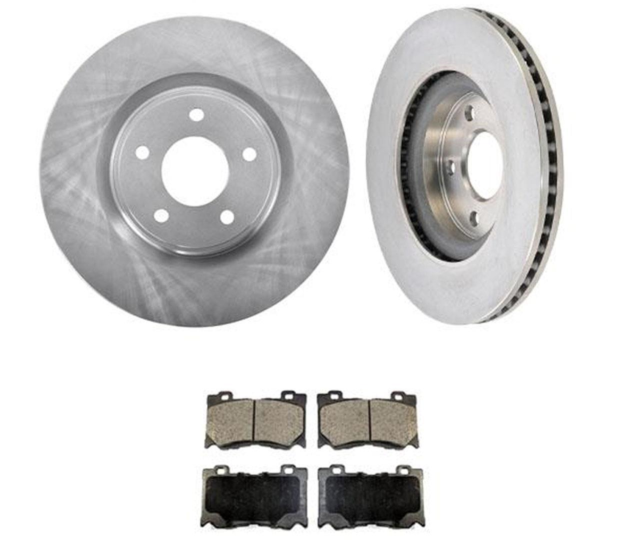 Fits For 20142019 Infiniti Q50 Front Brake Rotors & Ceramic Brake Pads