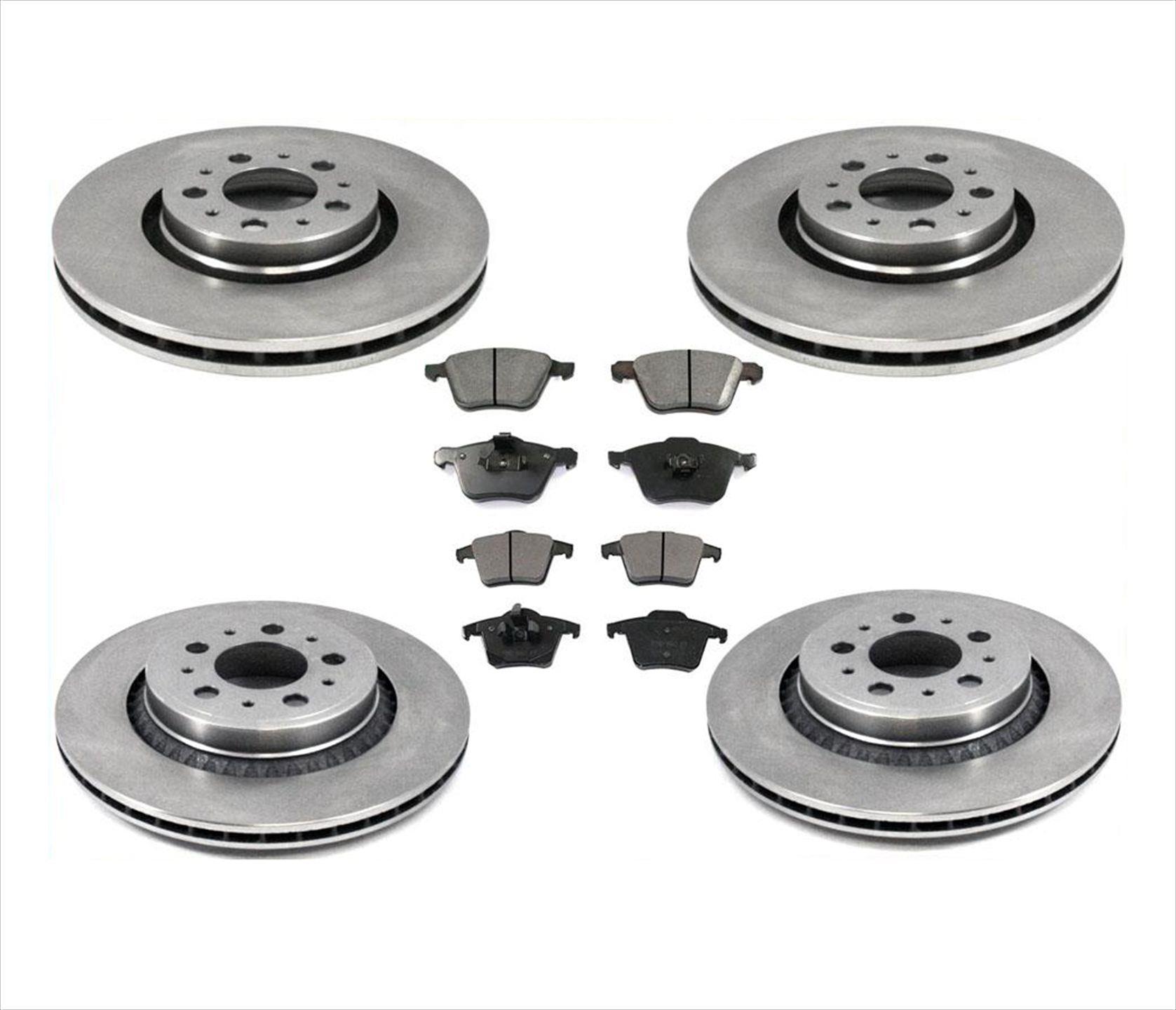 For 0310 Volvo XC90 With 317MM 12.4 Inch Brake Rotors Pads Ck Rotor