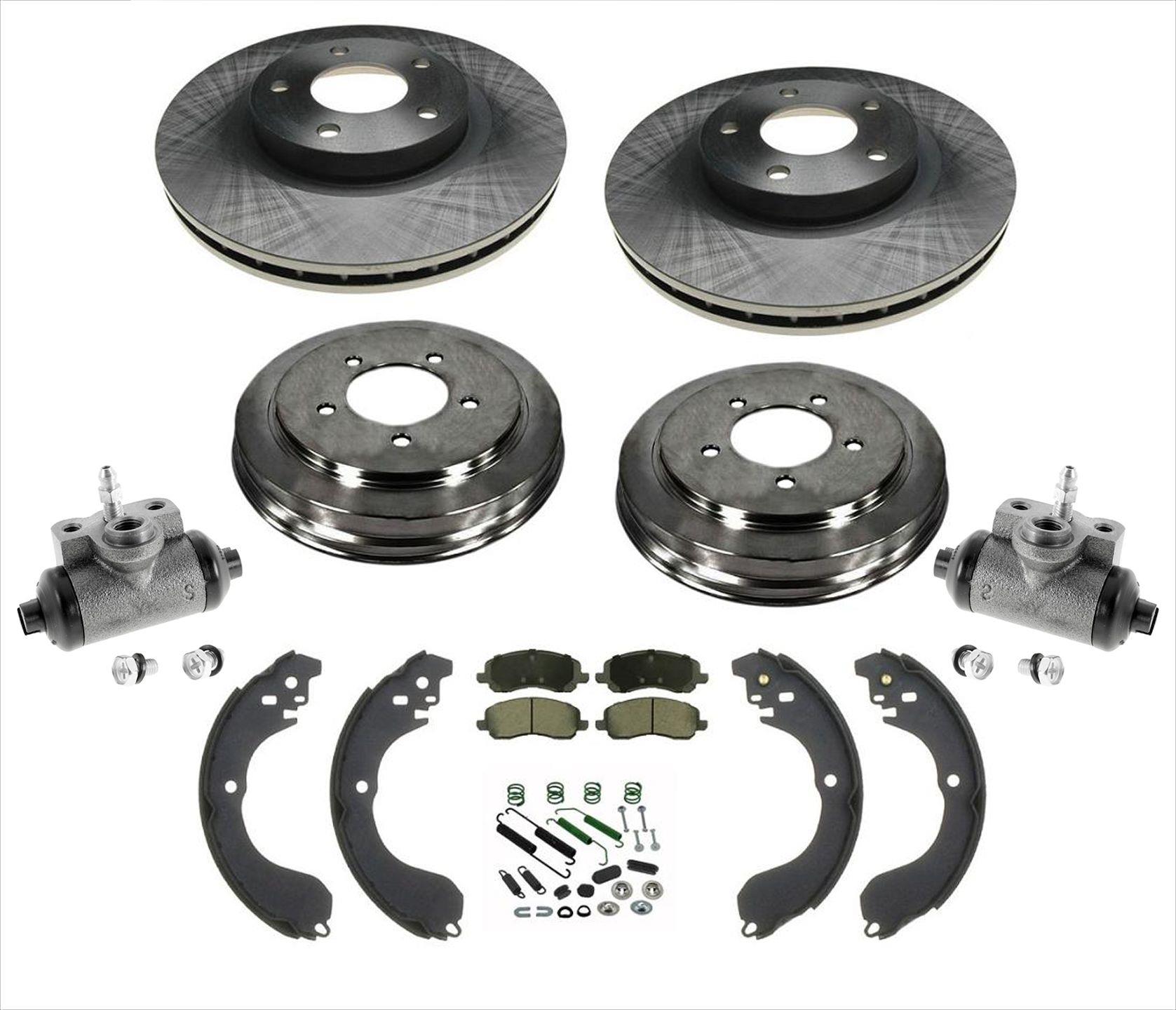 Front Disc Rotors Rear Drums Shoes Fits For Jeep Patriot 0813 With Rr