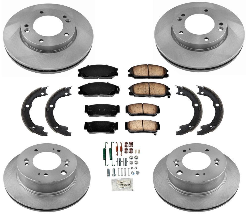 Front & Rear Brake Rotors & Ceramic Brake Pads for KIA Sorento 8PC Kit 20072009 eBay