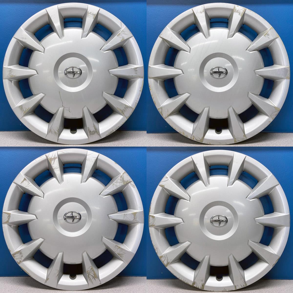 2006 Scion xA / xB 61146 10 Spoke 15" Hubcaps Wheel Covers SET/4