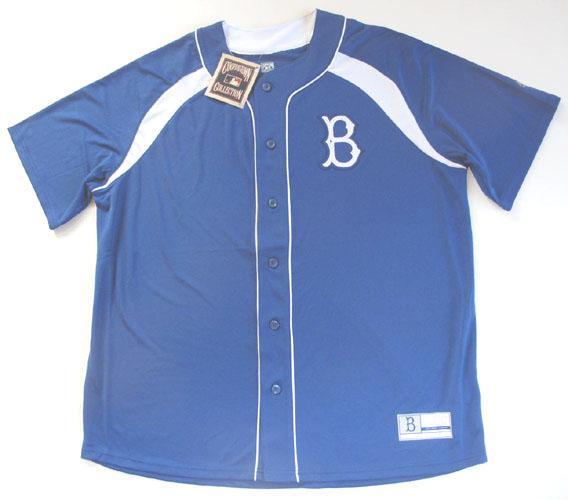 MAJESTIC BROOKLYN DODGERS COOPERSTOWN COLLECTION COOL BASE BLUE