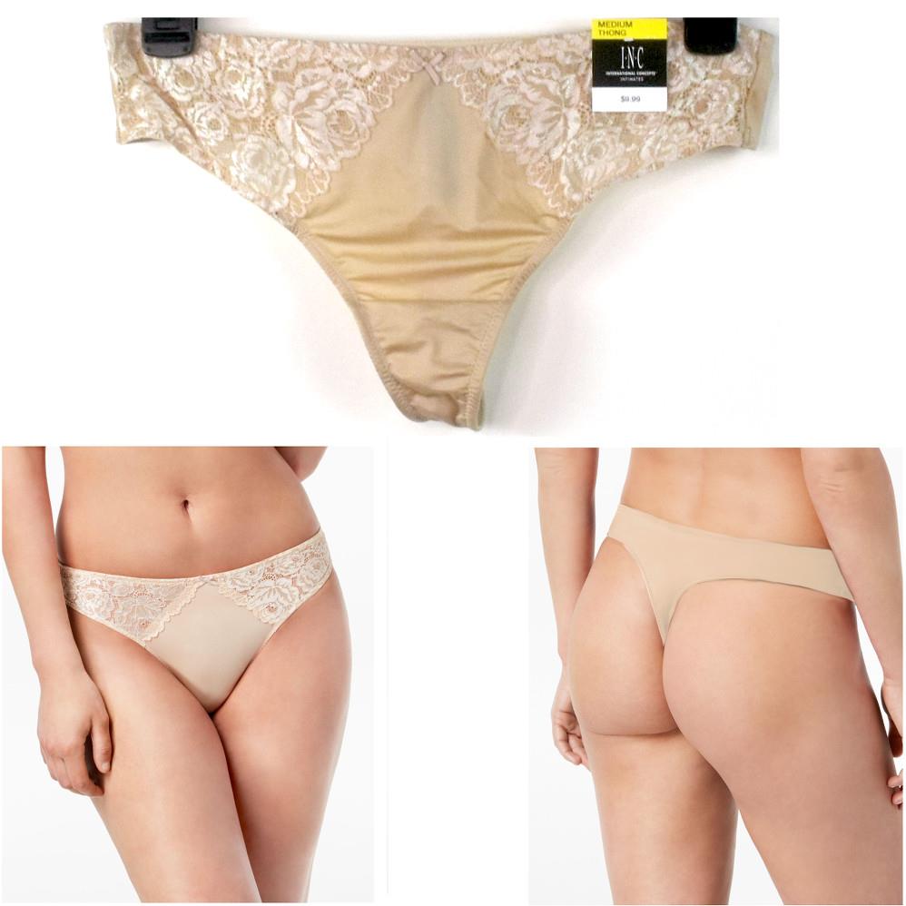 Pantillas tanga de encaje suave INC International elige tamaño y color nuevo - Imagen 7 de 8