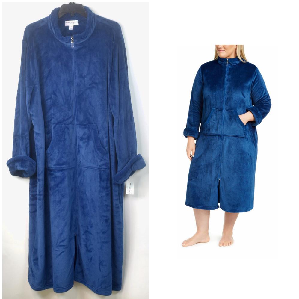 Miss Elaine Womens Fleece Zip Robe Choose Size & Color New 866939MX eBay