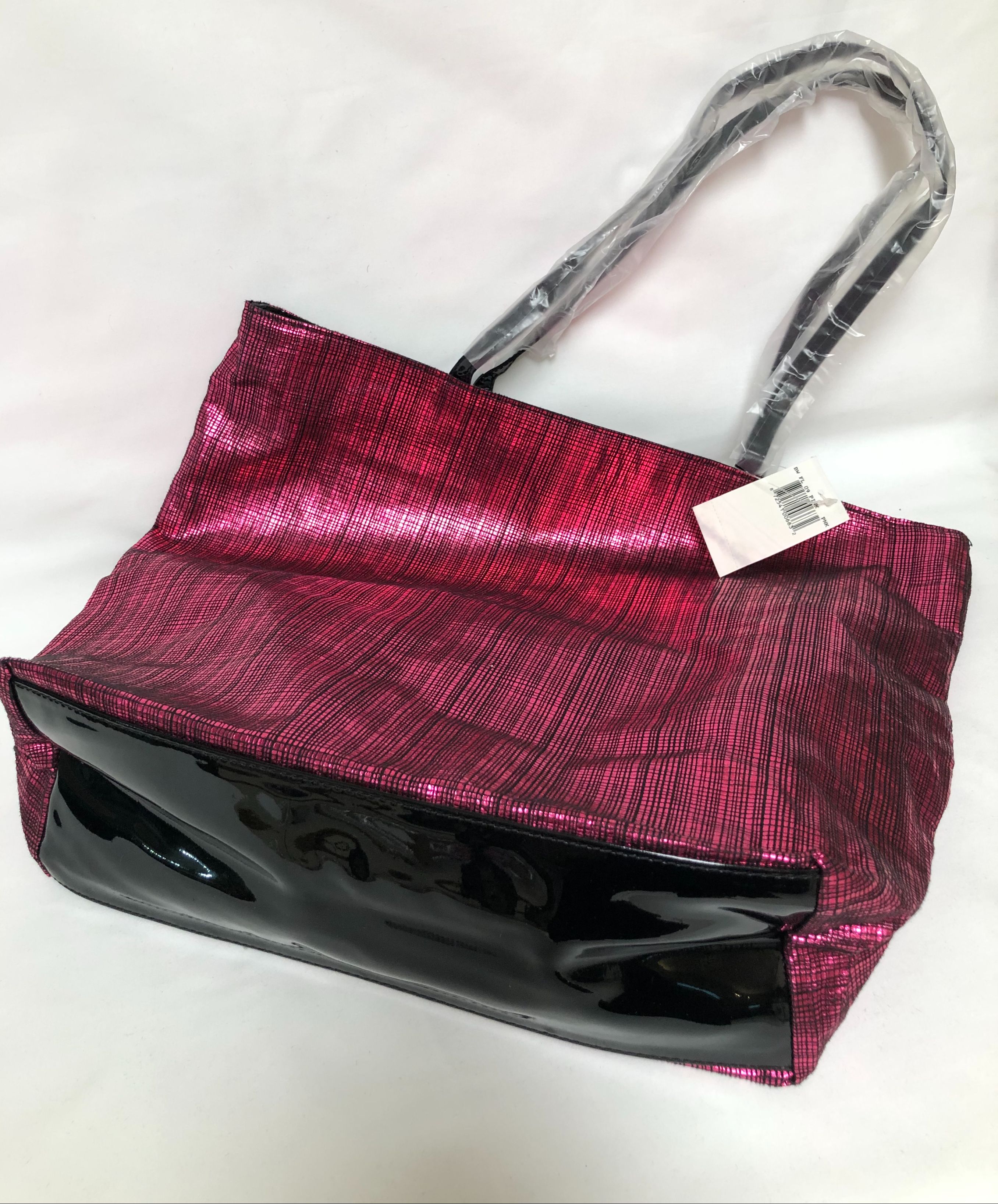 BNWT Saks Fifth Avenue Shoulder Bag Tote Bag - Metallic Pink