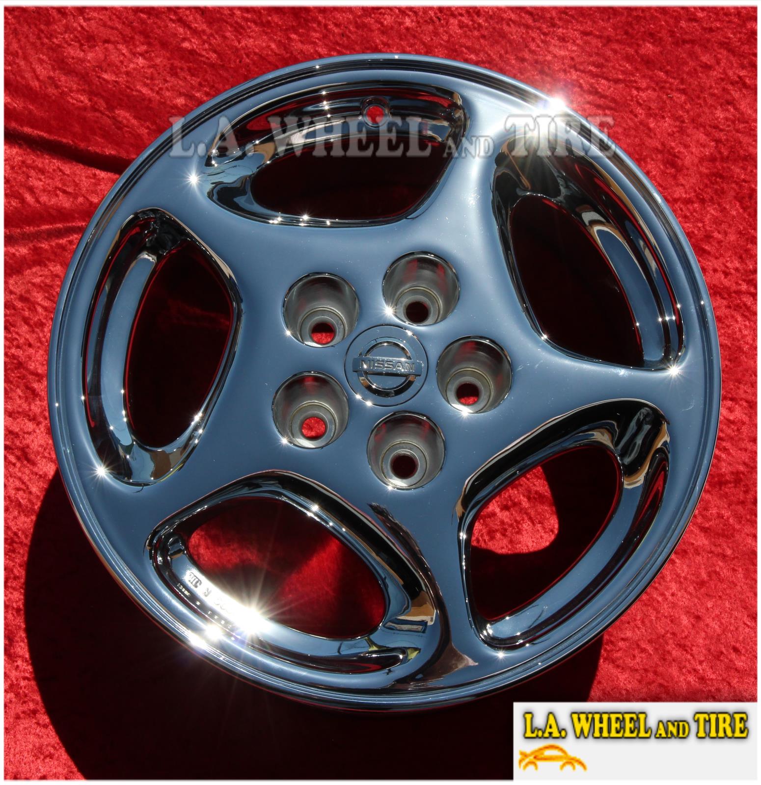 EXCHANGE SET OF 4 NEW CHROME WHEELS FOR NISSAN 300ZX 2+2 OEM 16