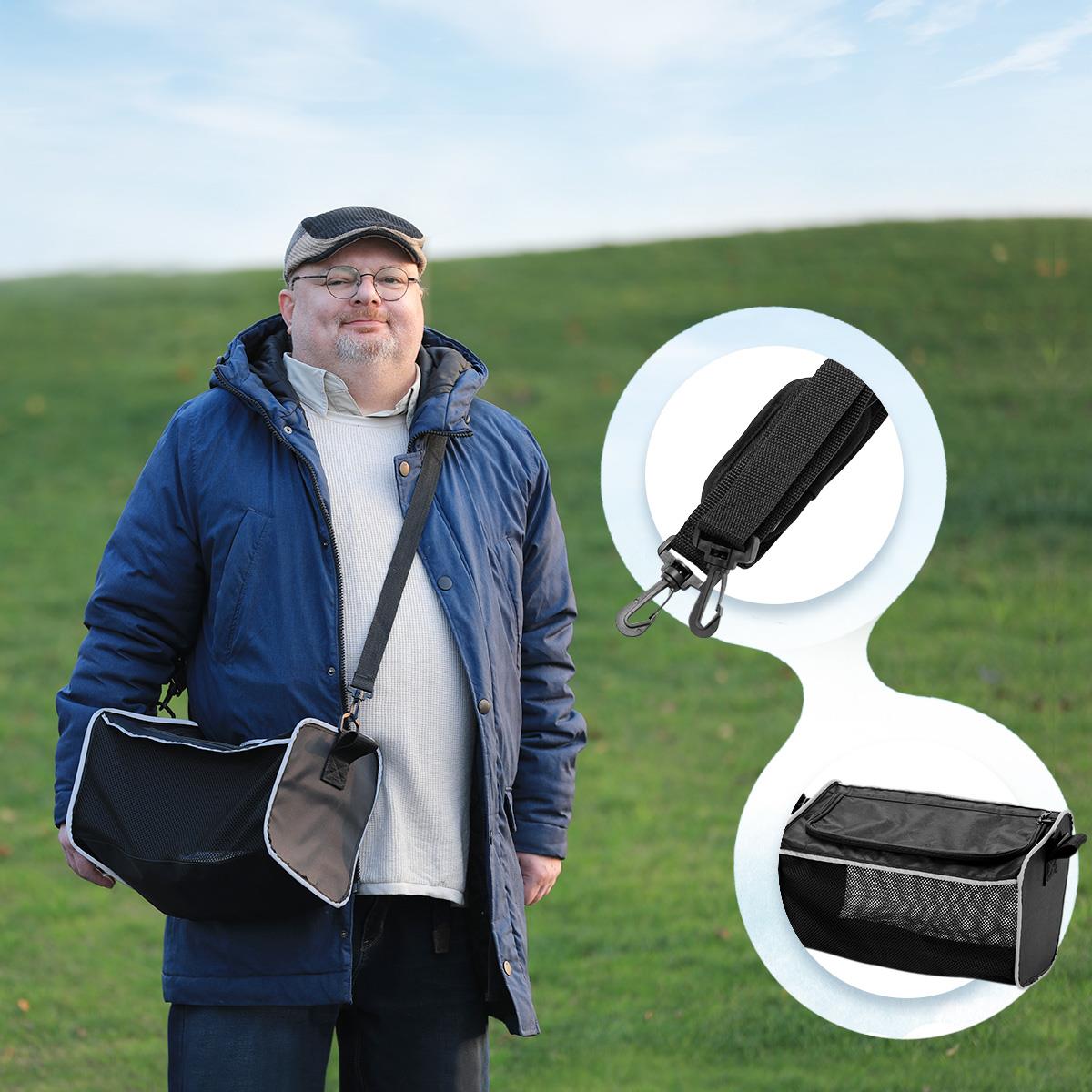 HEAO Rollator Walker with Seat for Seniors, 10" Wheels Walker