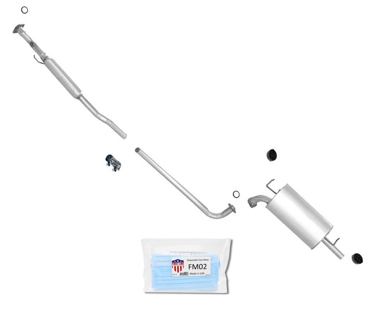 Muffler Exhaust Pipe System MADE IN USA Fits Toyota Camry 2.2L