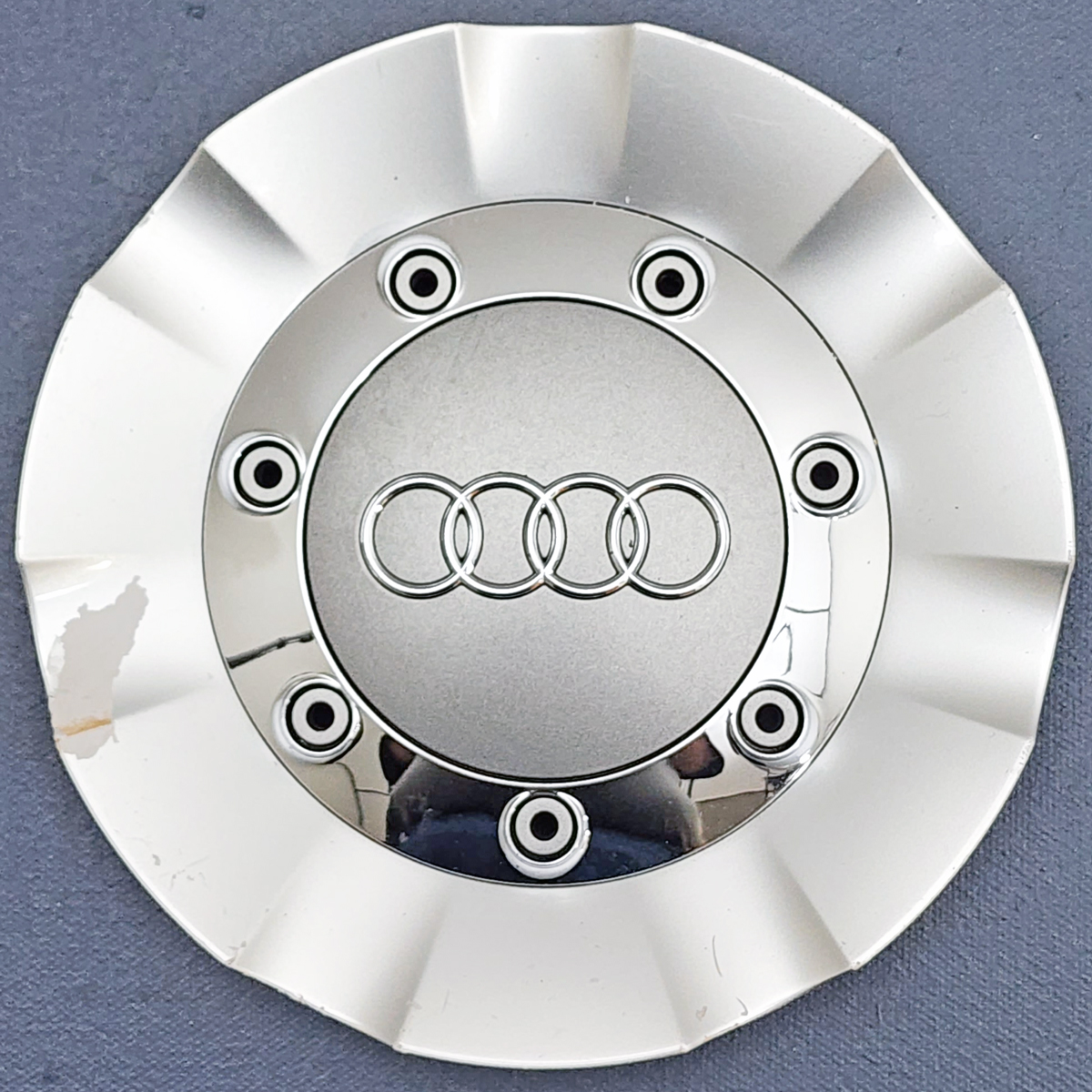 AUDI ALLOY WHEEL Centre Cap Hub Cover x4 Grey 61mm £21.47 - UK