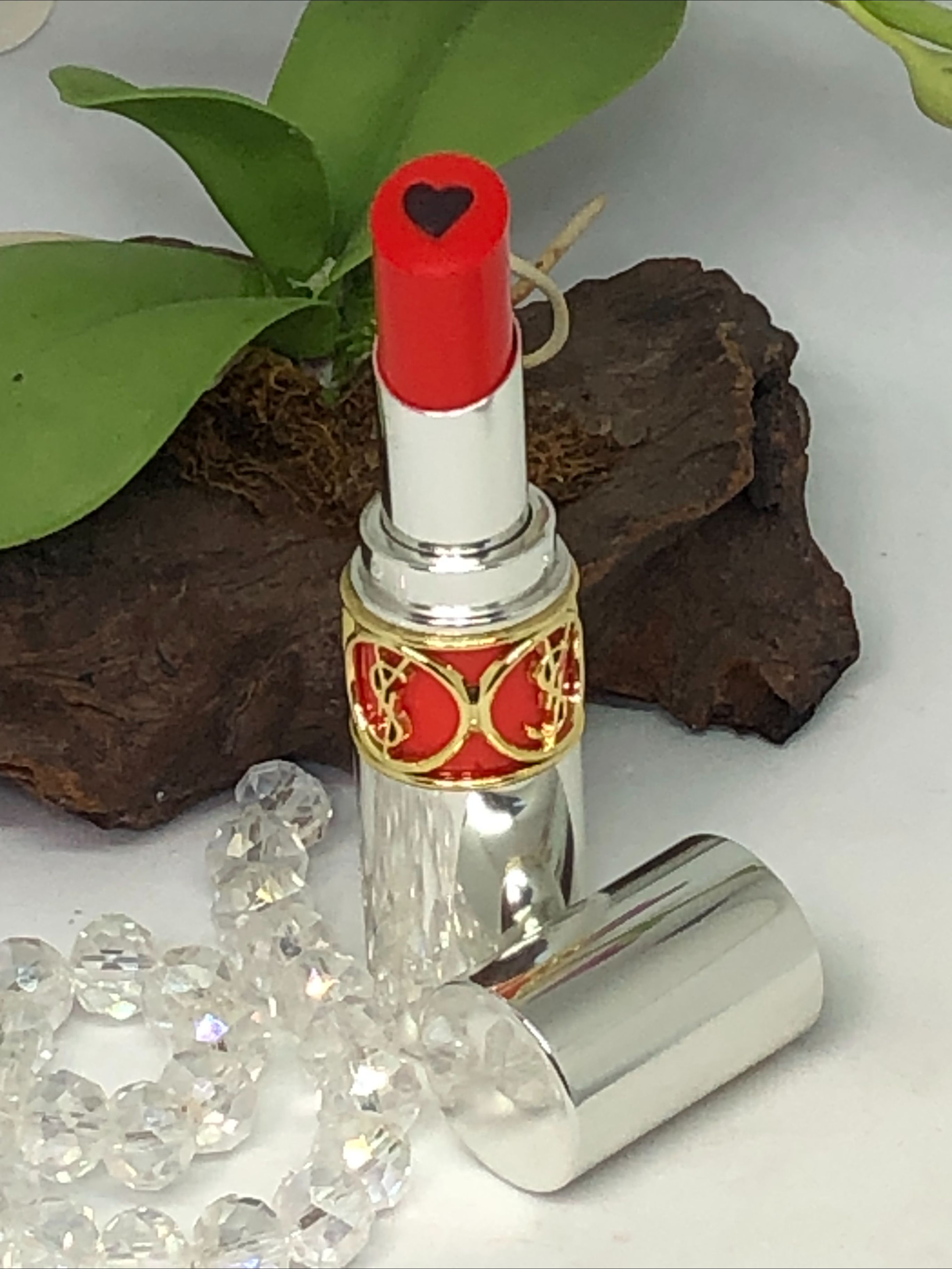 YSL Volupte Plump In Colour Lipstick - 5 Delirious Orange- .12 oz