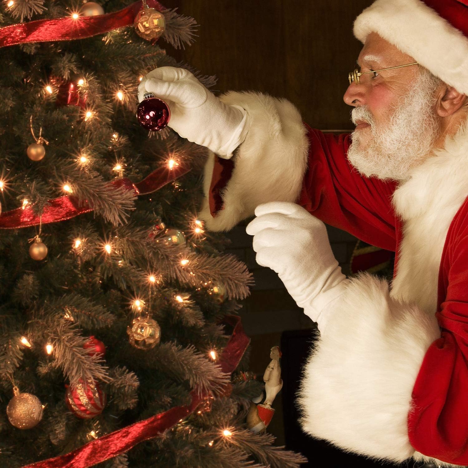 Flocked Artificial Christmas Tree, Prelit Snowy Aspen Spruce Christmas