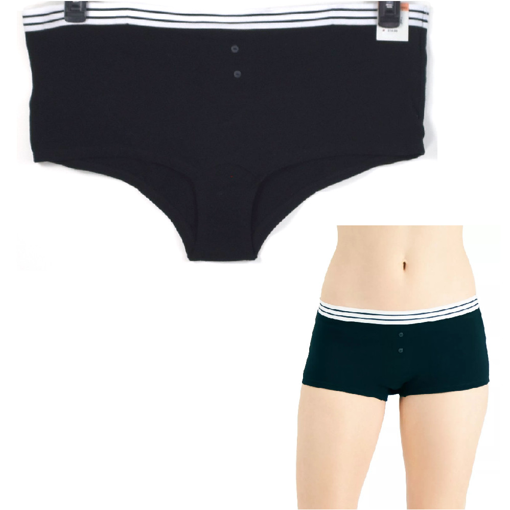 Womens Jenni Boyshorts Stripe Waistband Choose Size & Color New Panty - Picture 7 of 8