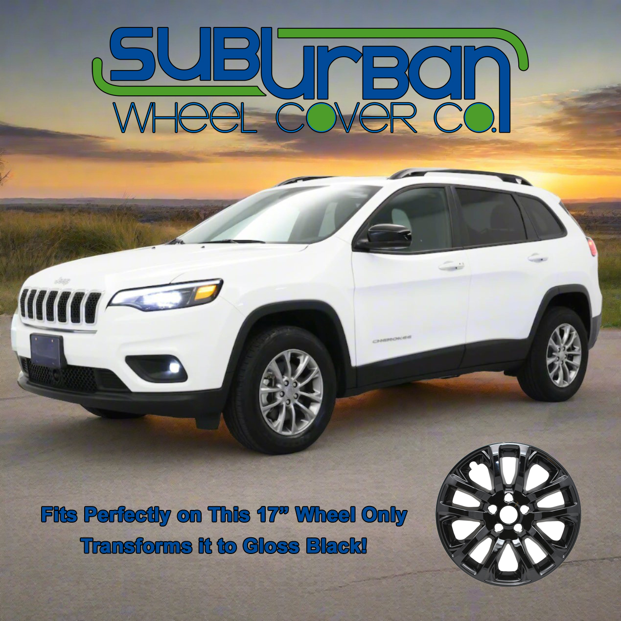 16-22 Jeep Grand Cherokee 18 Black Wheel Skins | IMP-425BLK