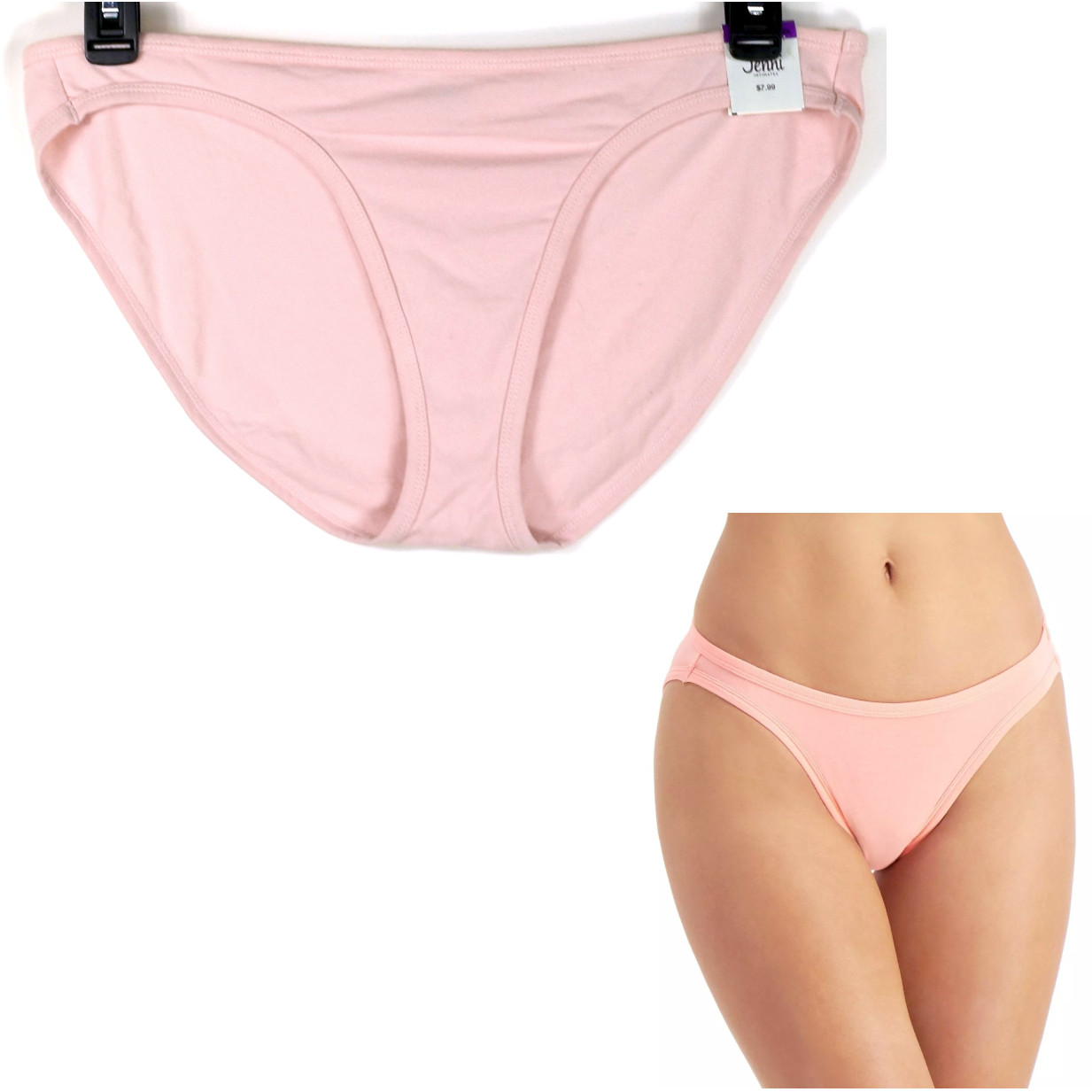 Jenni Solid Cotton Blend Bikini Choose Size & Color New Panty - Picture 11 of 11