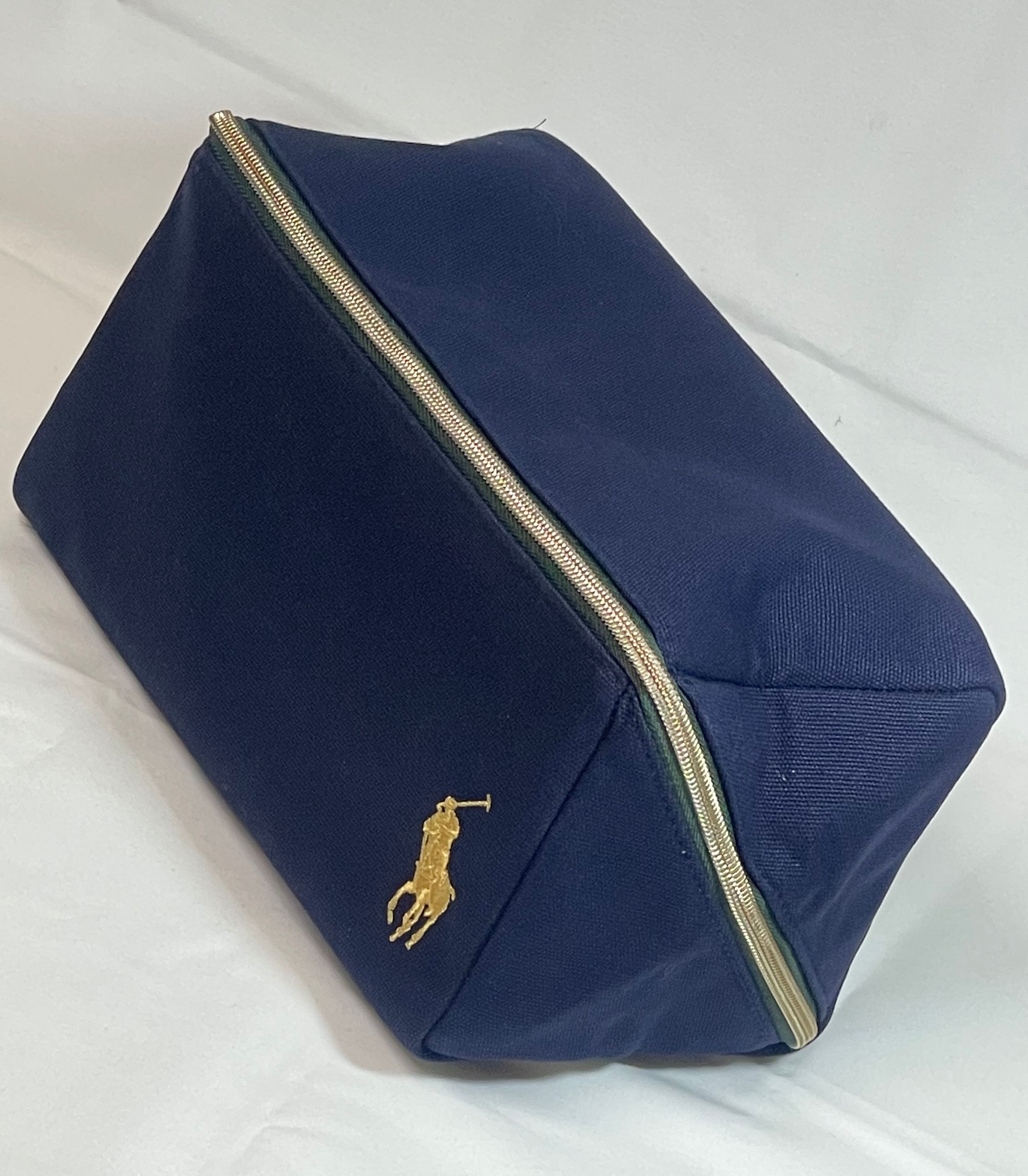 Ralph Lauren Travel Toiletry Cosmetic Bag w/ Zipper - Midnight