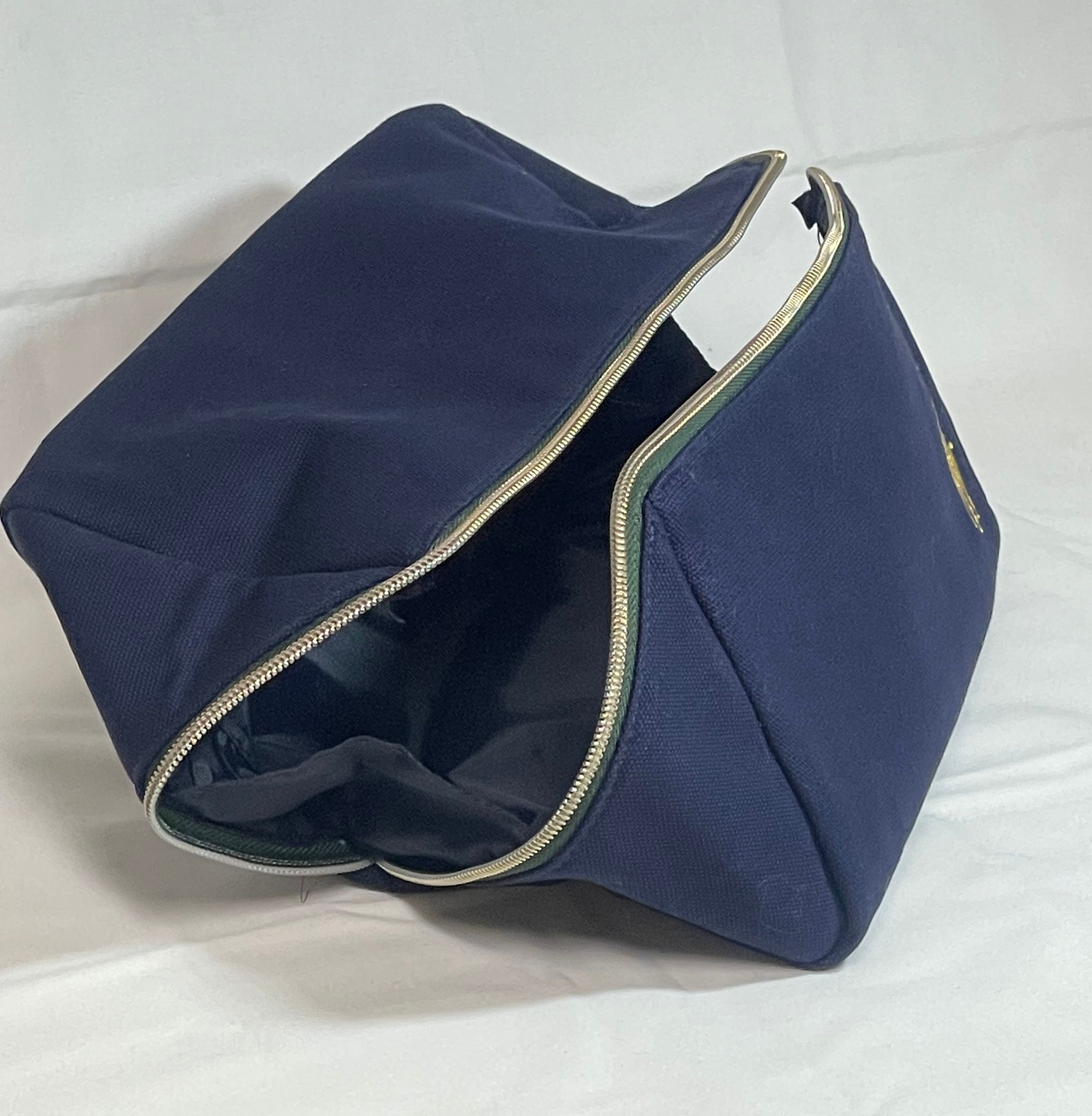 Ralph Lauren Travel Toiletry Cosmetic Bag w/ Zipper - Midnight